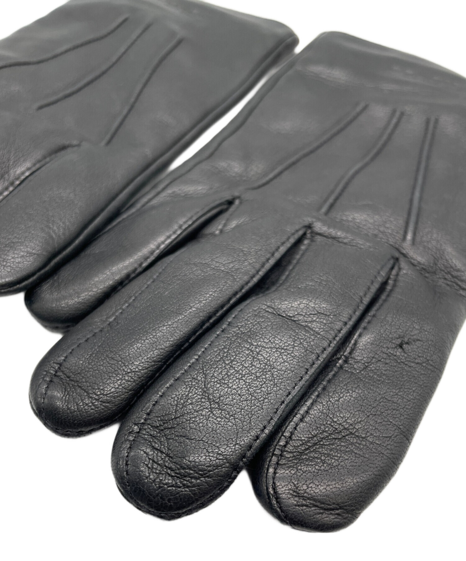 中古・古着通販】COACH (コーチ) レザーグローブ ブラック｜ブランド