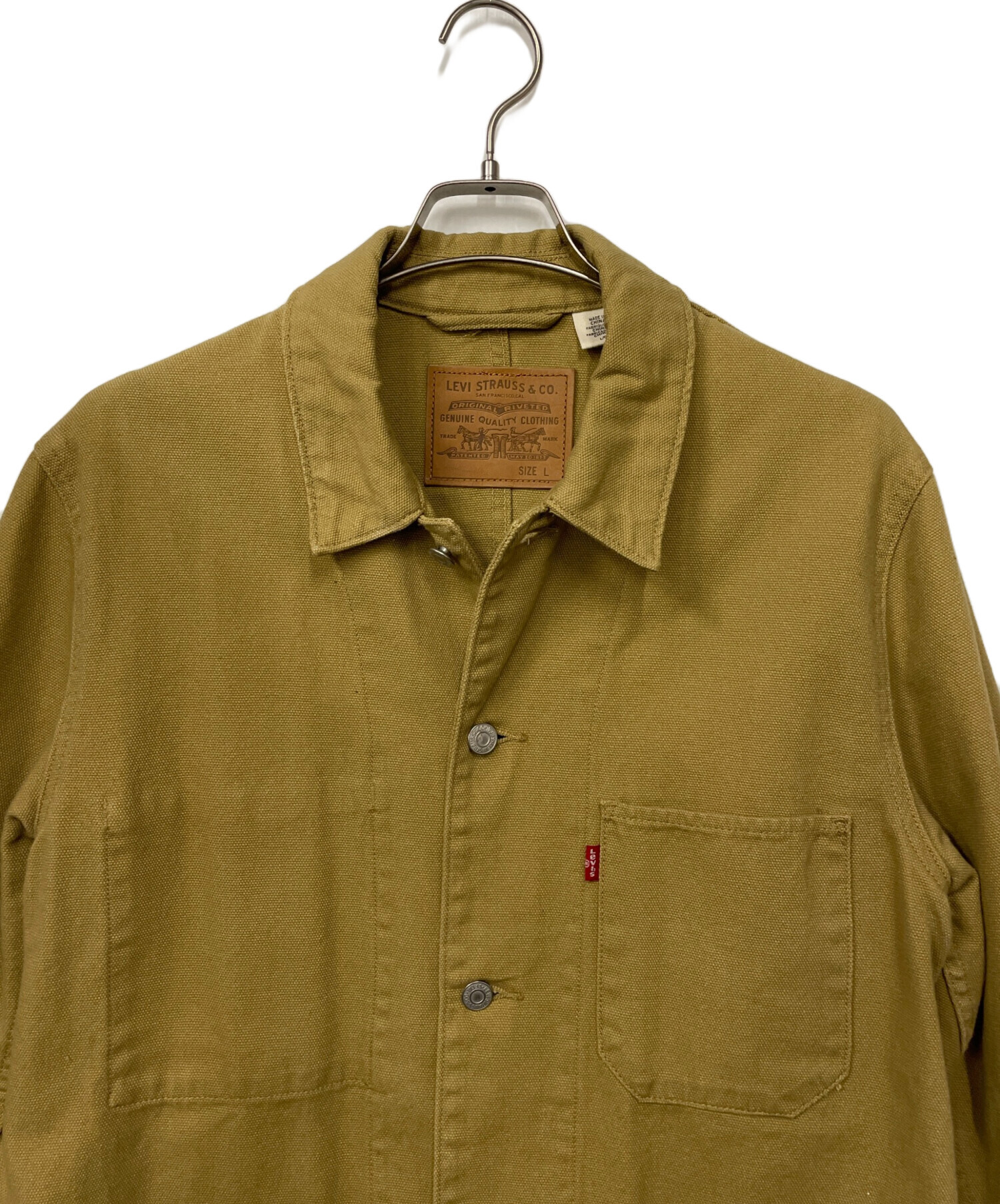 中古・古着通販】LEVI'S (リーバイス) ジャケット カーキ サイズ:L