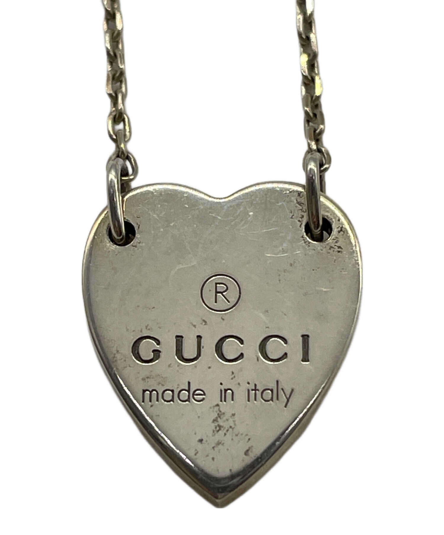 中古・古着通販】GUCCI (グッチ) ハートモチーフネックレス｜ブランド