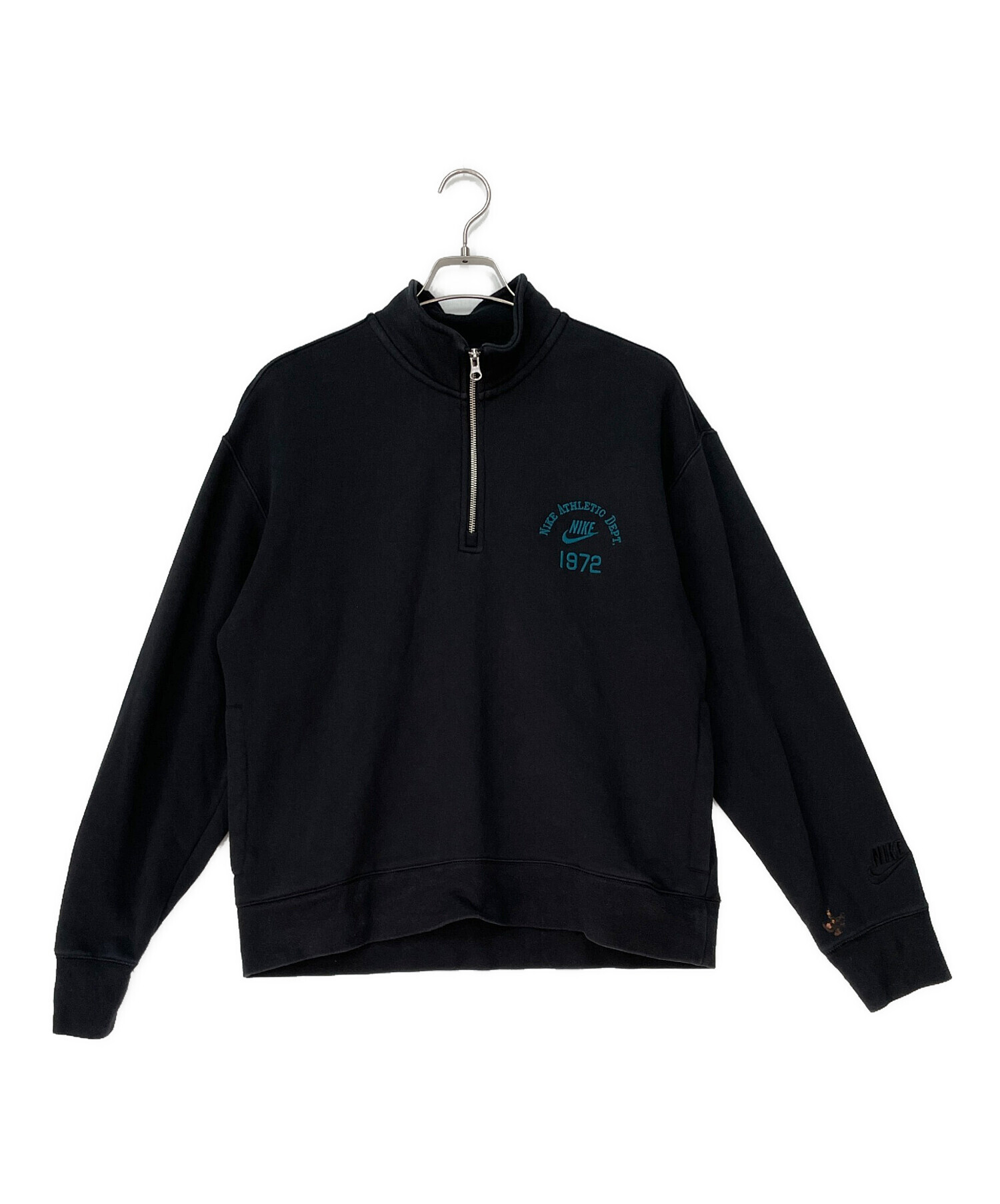 Nike 長袖 トップス 黒/青 新品タグ付き 中古・古着通販】NIKE (ナイキ) ハーフジップスウェット ブラック