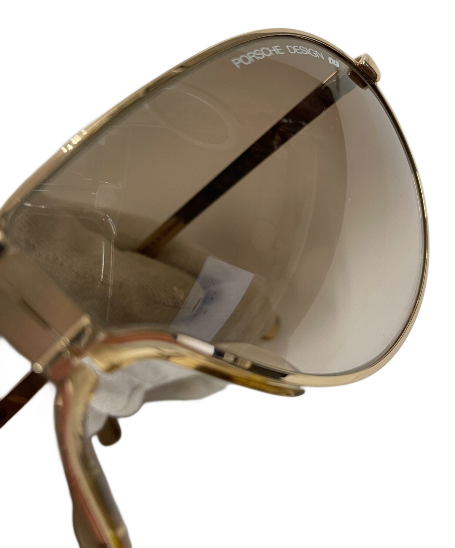 Porsche Design CARRERA サングラス ゴールド 上173 Carrera by PORSCHE DESIGN 5669 57 Gold Silver Vintage Aviator