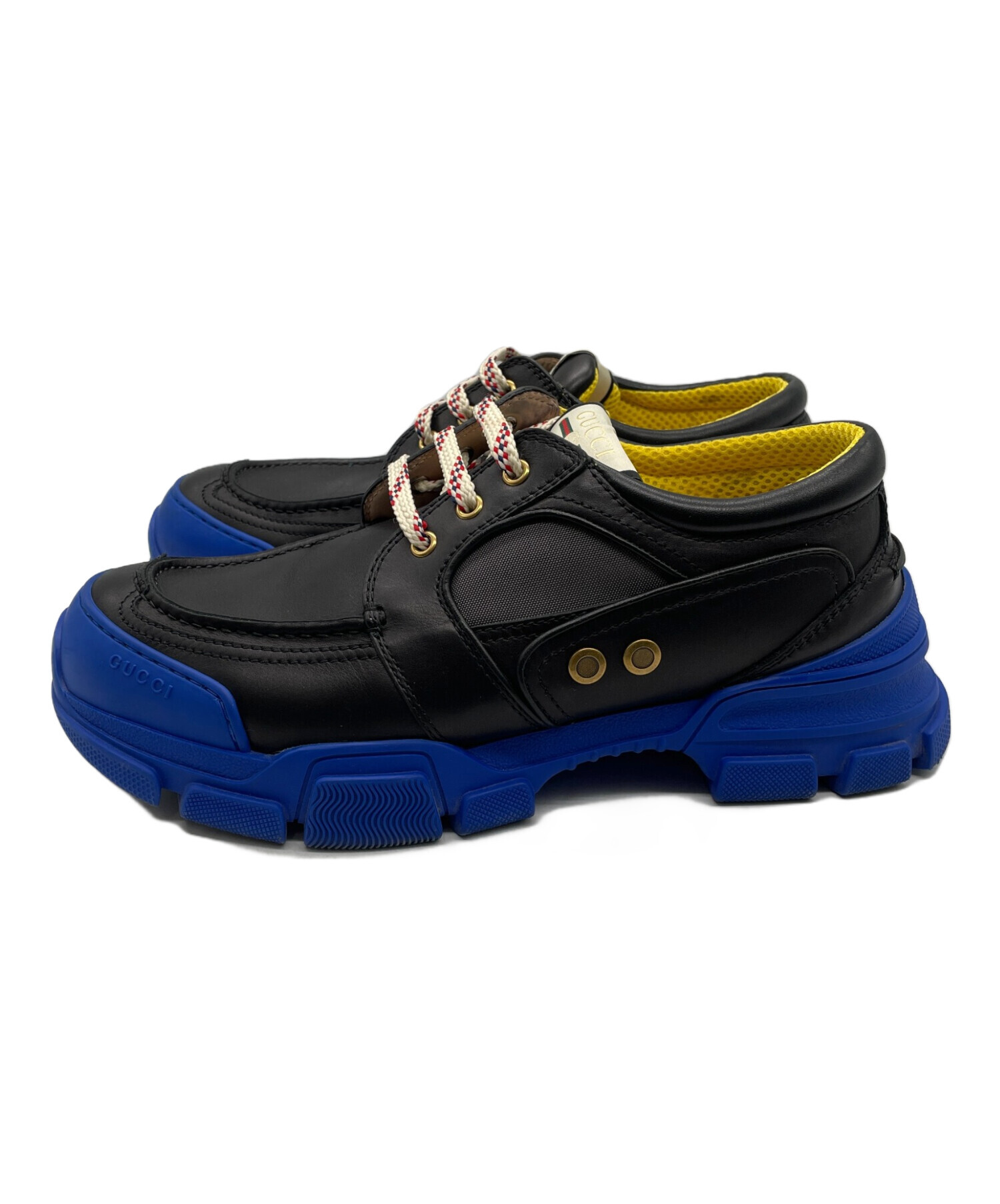 中古・古着通販】GUCCI (グッチ) スニーカー ブラック×ブルー サイズ:9