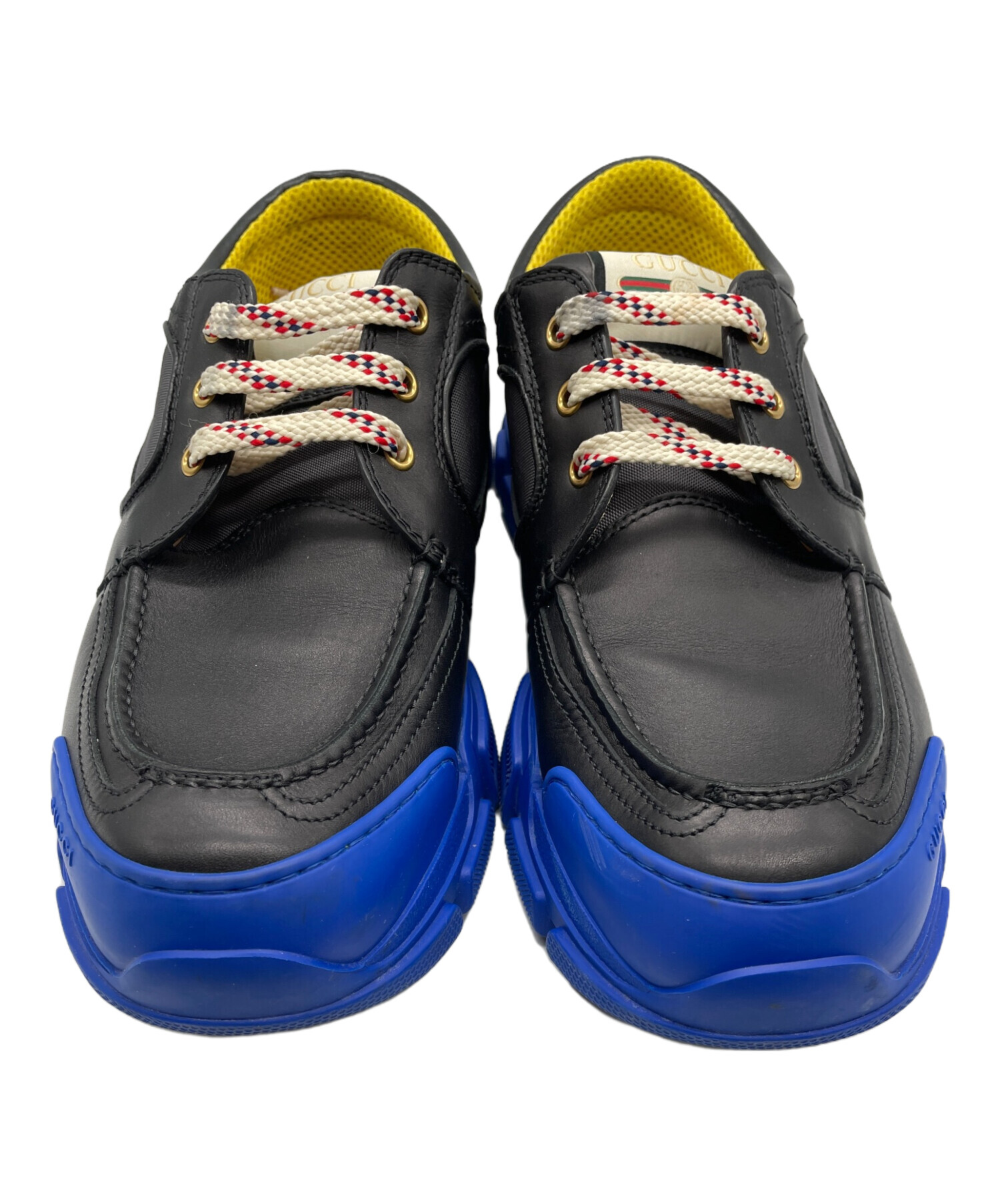 中古・古着通販】GUCCI (グッチ) スニーカー ブラック×ブルー サイズ:9