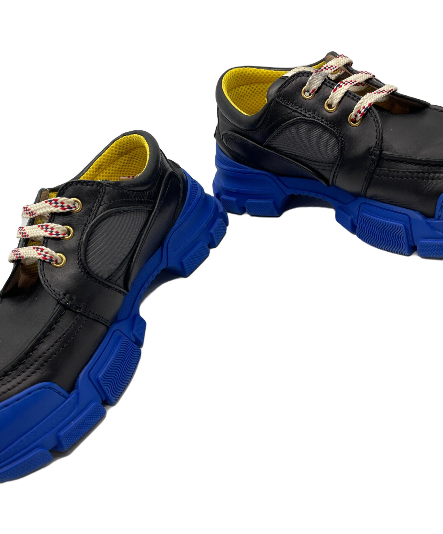 中古・古着通販】GUCCI (グッチ) スニーカー ブラック×ブルー サイズ:9