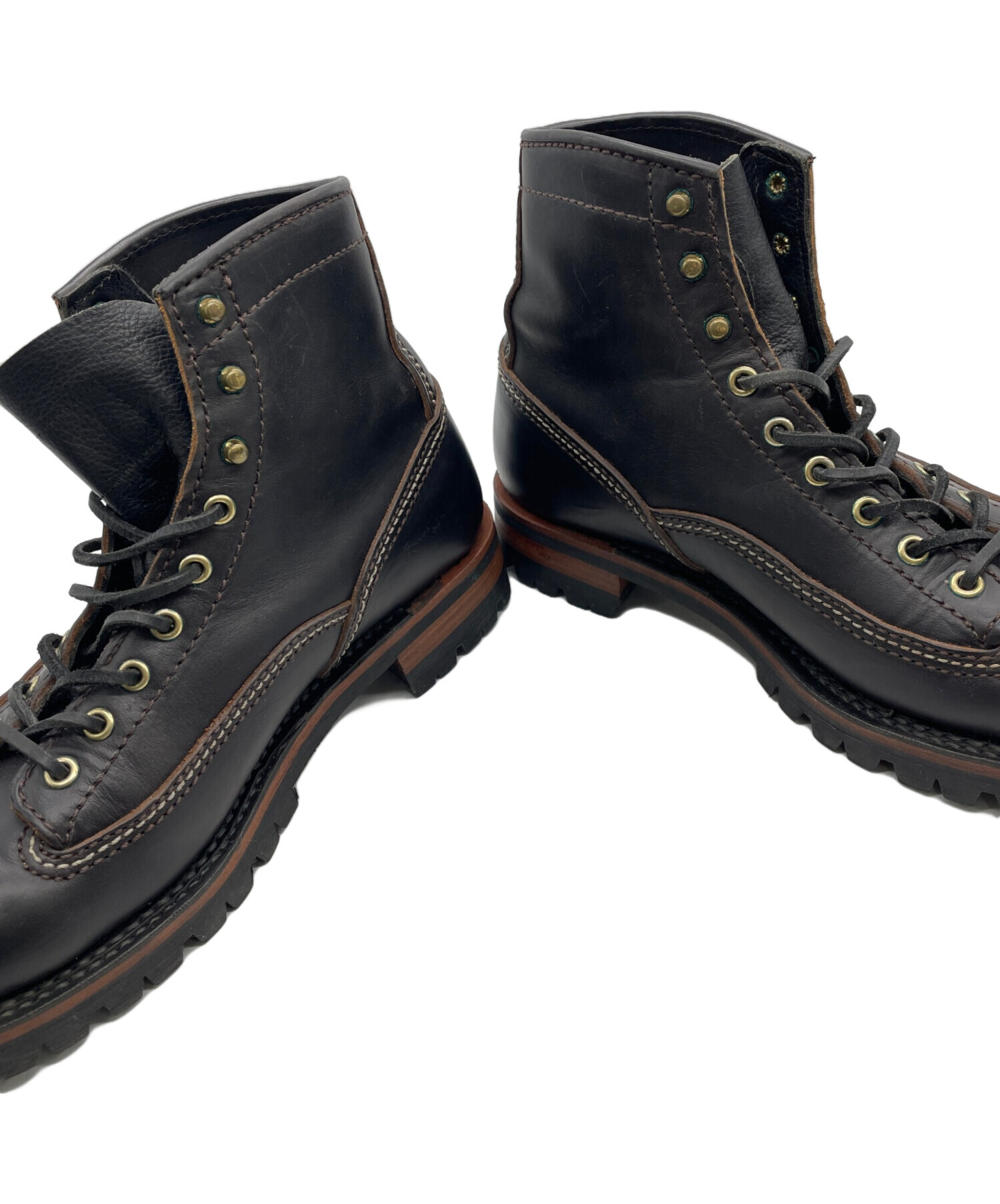 中古・古着通販】LONE WOLF BOOTS (ロンウルフブーツ) ロガーブーツ