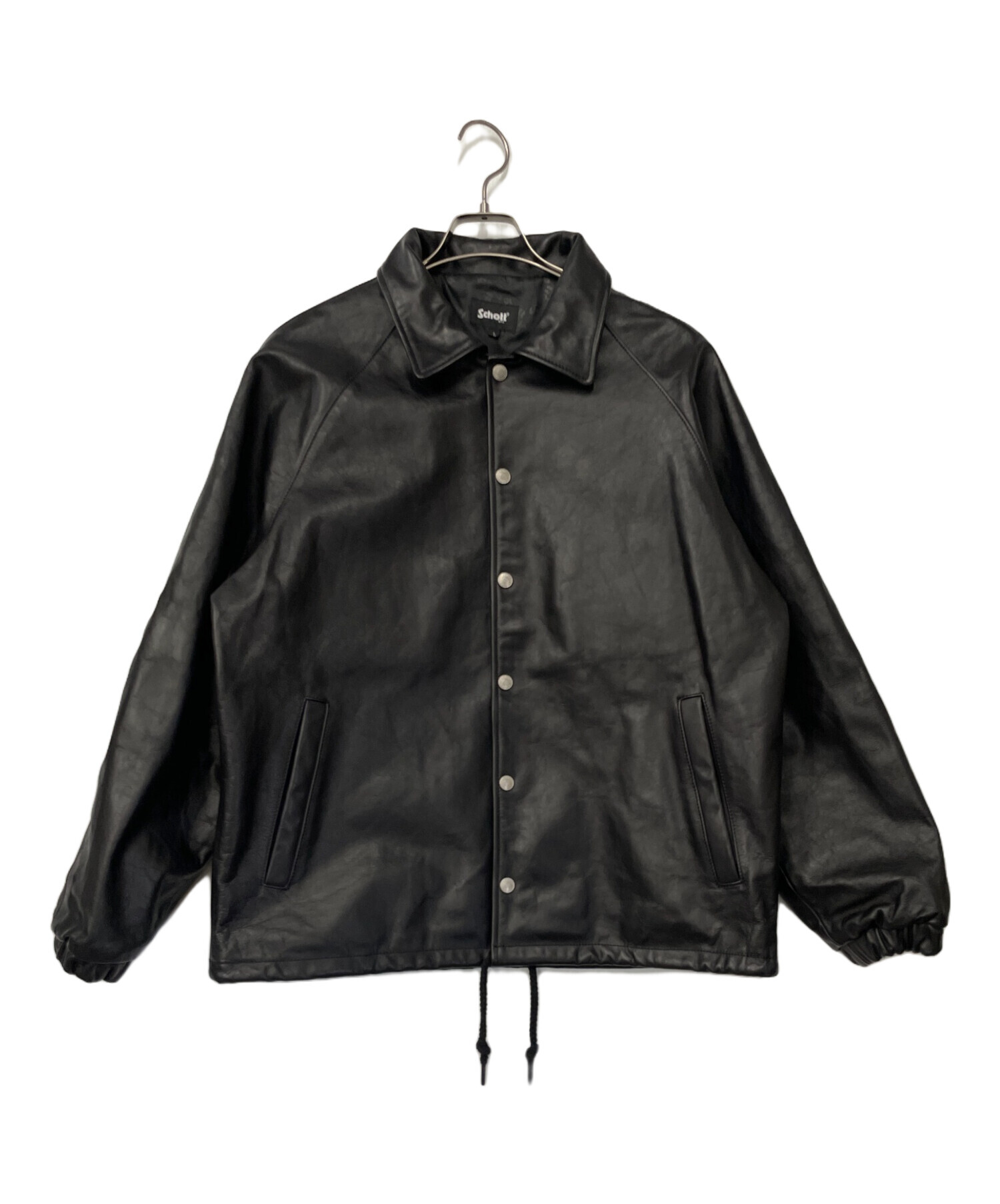 中古・古着通販】Schott (ショット) レザーコーチジャケット ブラック