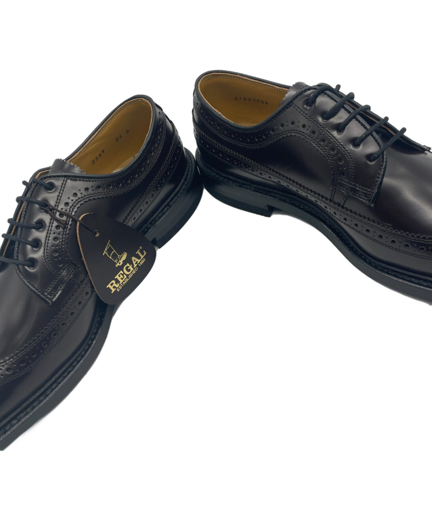 REGAL 旧ロゴ ウィングチップ ドレスシューズ ビジネス レザー25センチ① 中古・古着通販】REGAL (リーガル) ウィングチップシューズ ブラウン