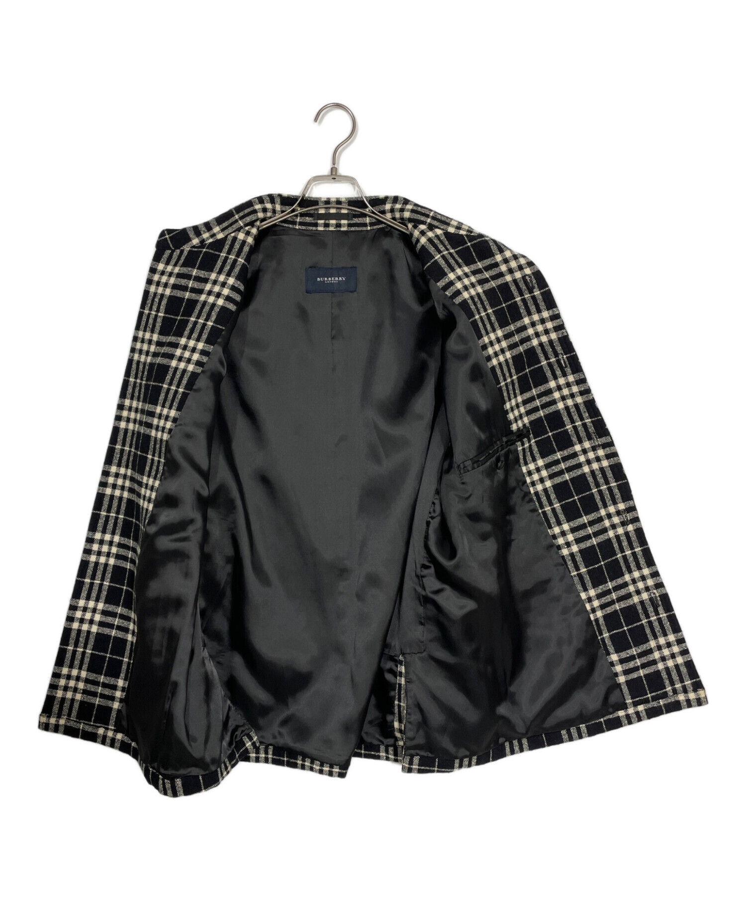 中古・古着通販】BURBERRY (バーバリー) シャツジャケット ブラック 