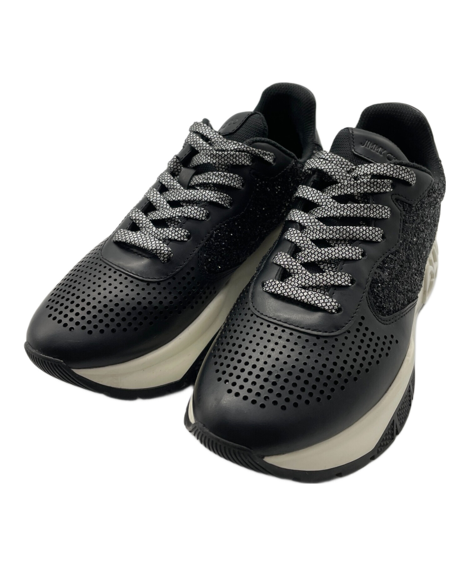 中古・古着通販】JIMMY CHOO (ジミーチュウ) スニーカー ブラック