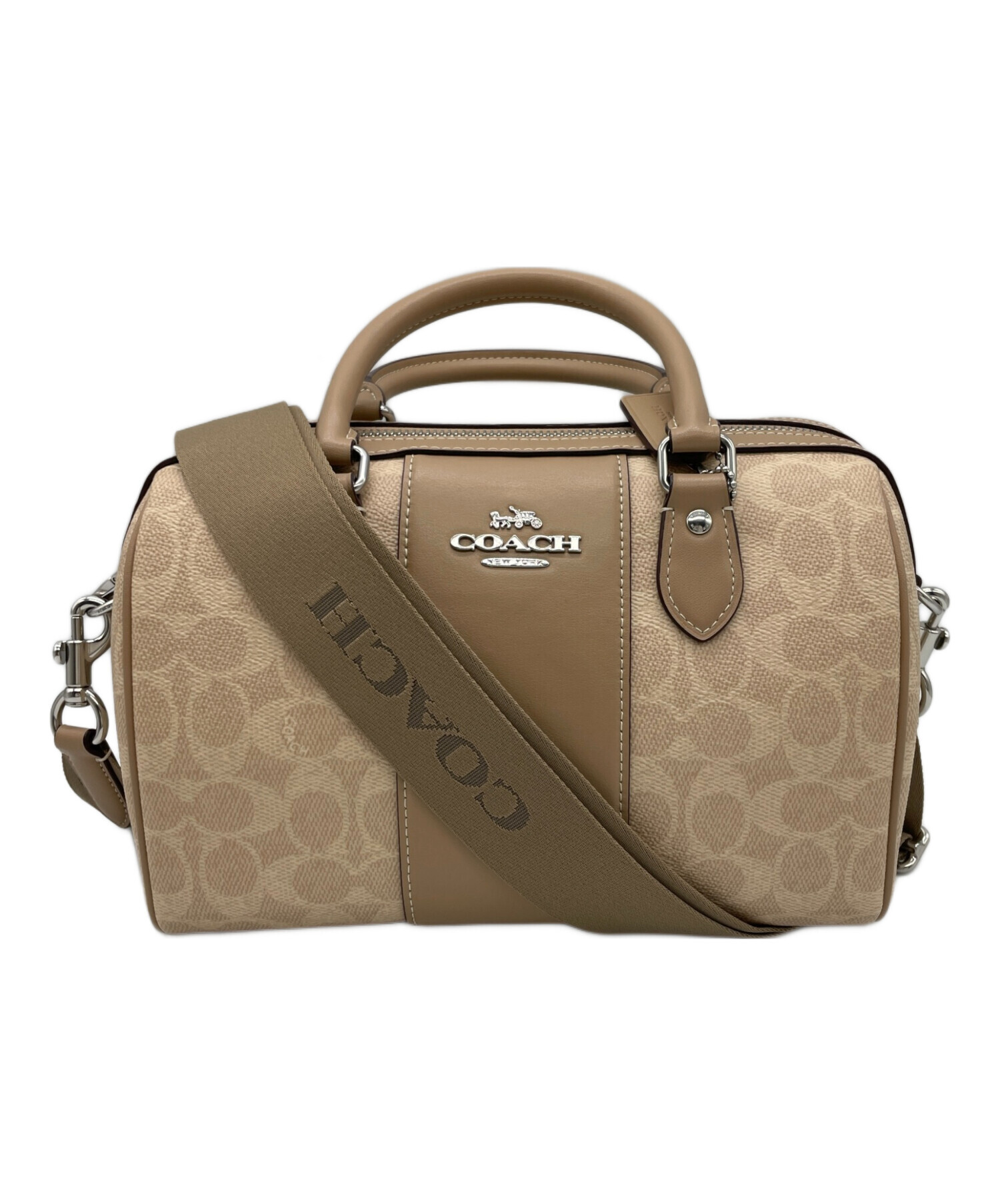 中古・古着通販】COACH (コーチ) ボストンバッグ ベージュ｜ブランド