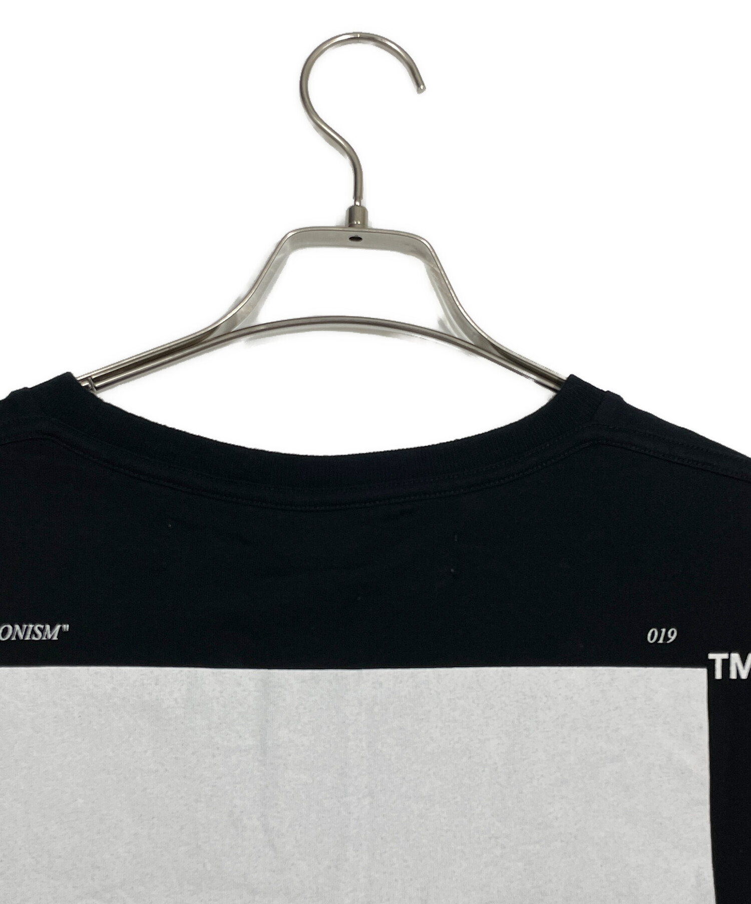中古・古着通販】OFFWHITE (オフホワイト) 半袖Tシャツ ブラック
