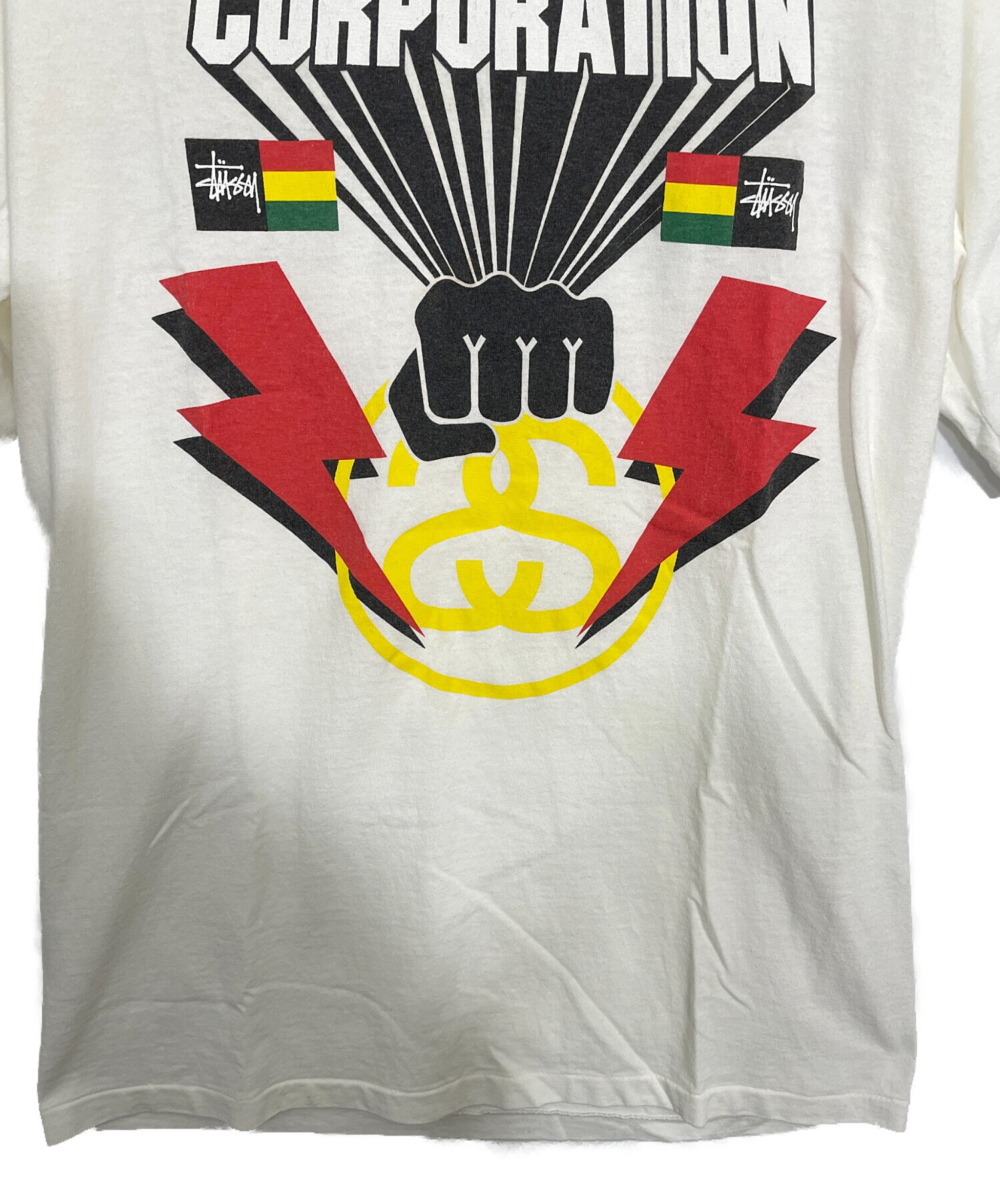 中古・古着通販】stussy (ステューシー) 半袖Tシャツ ブラック サイズ