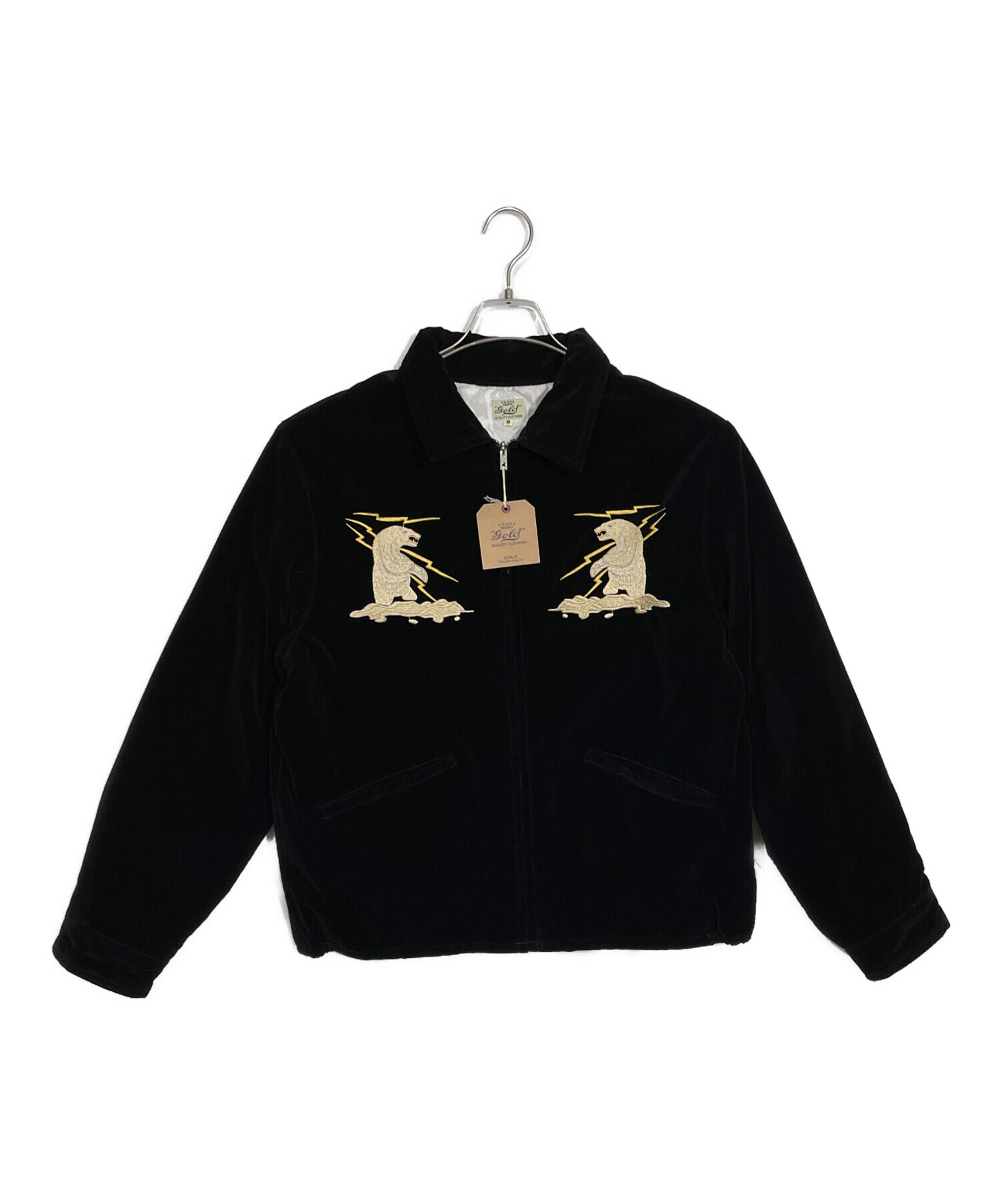 中古・古着通販】gold (ゴールド) VELVETEEN ALASKA JACKET ブラック