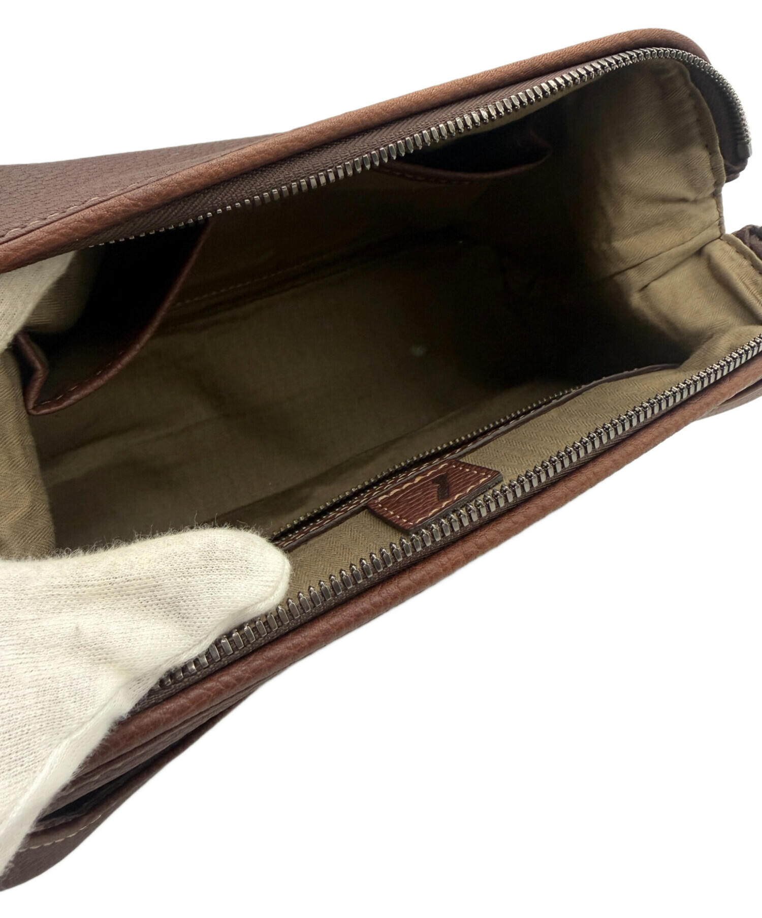 中古・古着通販】土屋鞄 (ツチヤカバン) セカンドバッグ ブラウン