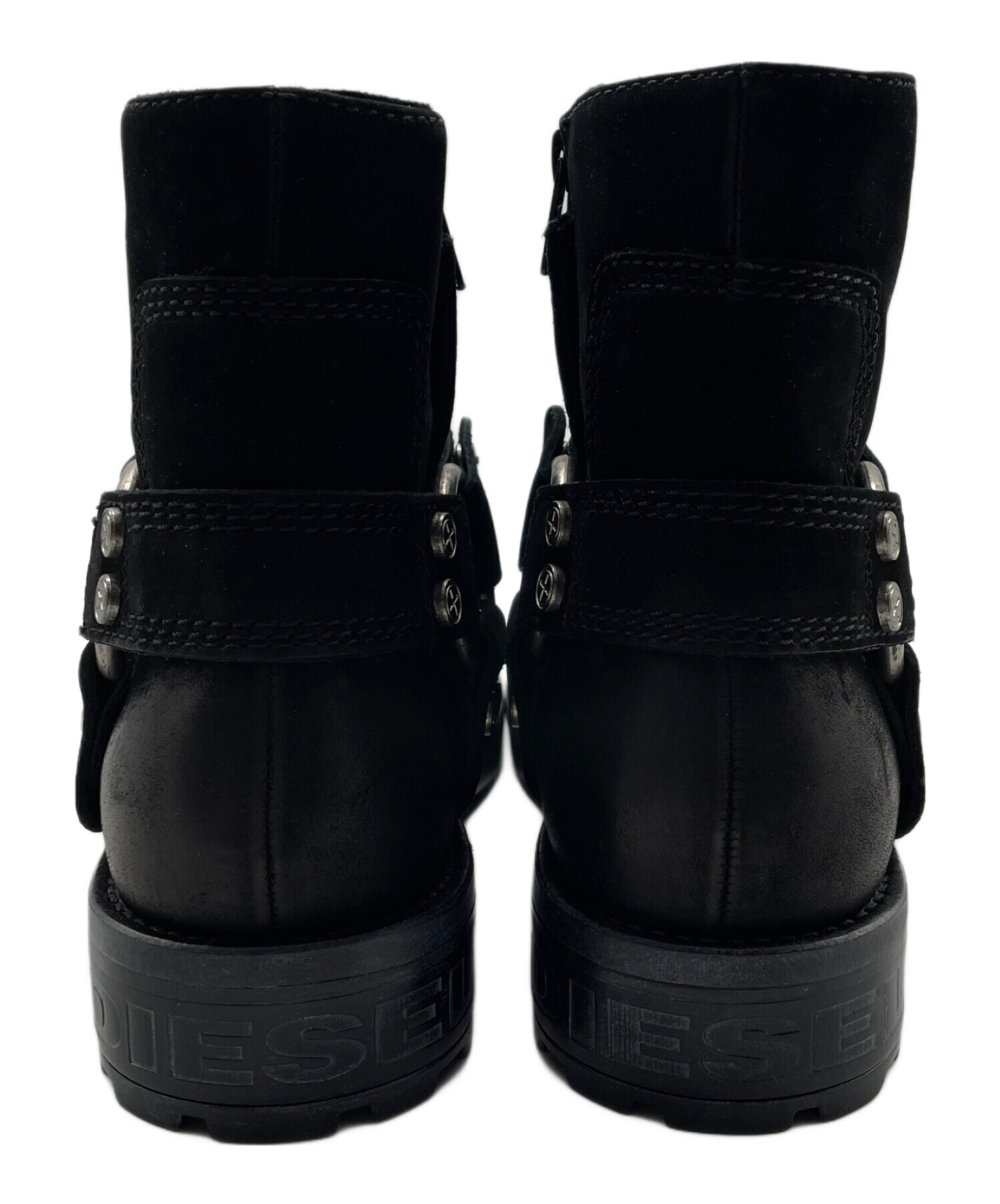 ディーゼル DIESEL レザー　エンジニアブーツ 革　26.5 ブ　黒　y2k 中古・古着通販】DIESEL (ディーゼル) エンジニアブーツ ブラック