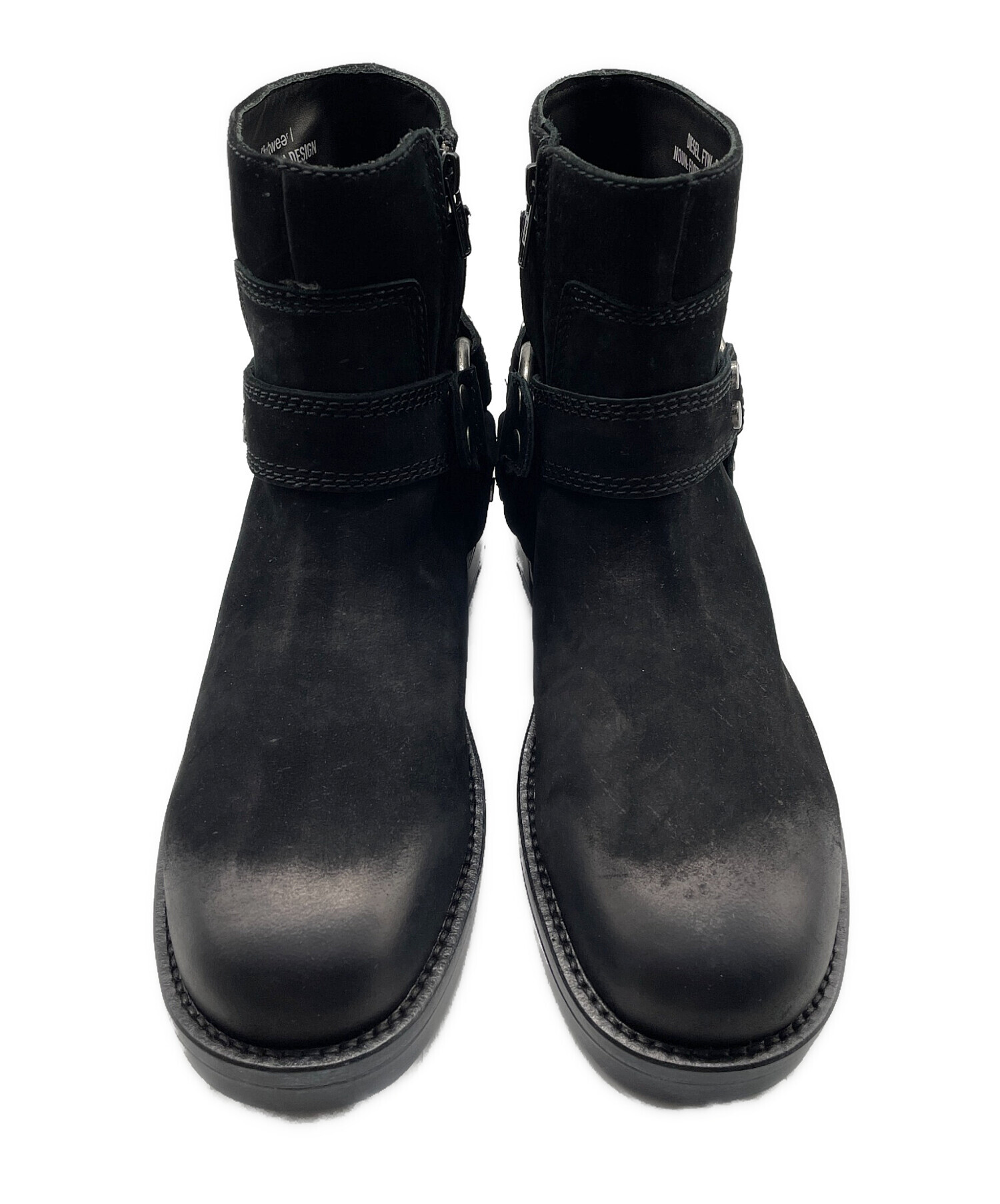 中古・古着通販】DIESEL (ディーゼル) エンジニアブーツ ブラック