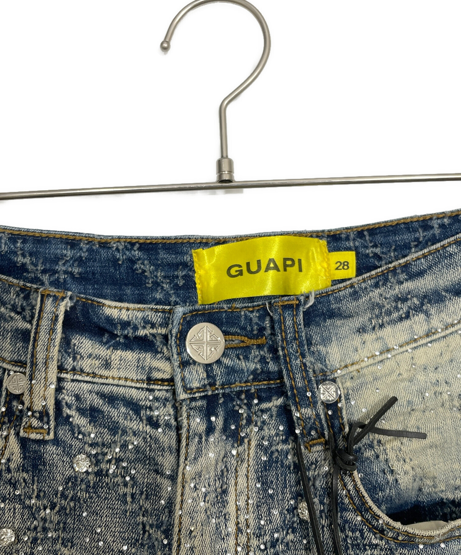 中古・古着通販】GUAPI (グアピ) デニムハーフパンツ サイズ:28