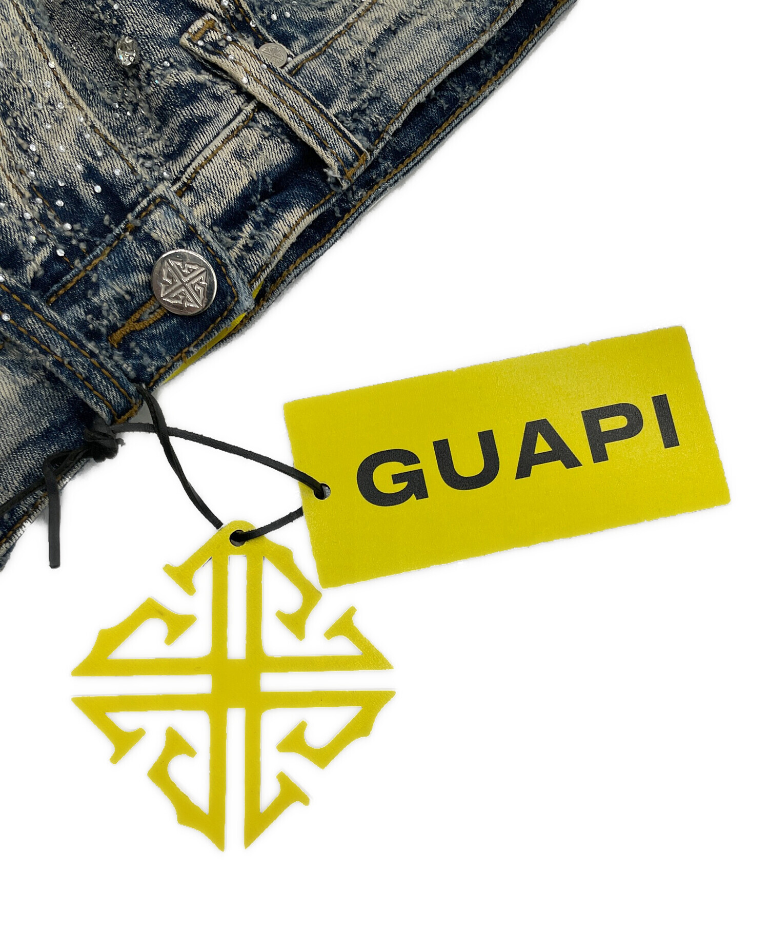 中古・古着通販】GUAPI (グアピ) デニムハーフパンツ サイズ:28