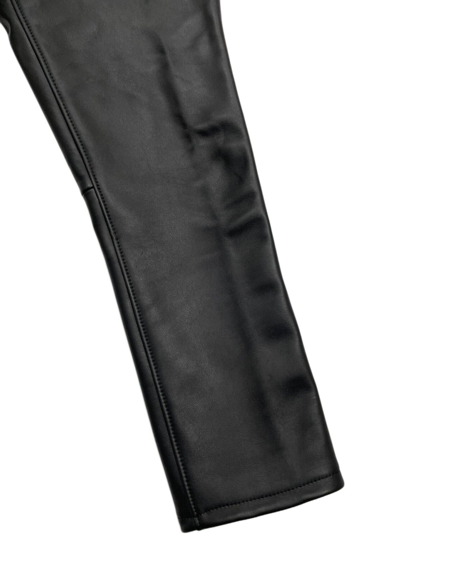 中古・古着通販】KADOYA (カドヤ) レザーパンツ ブラック サイズ:36