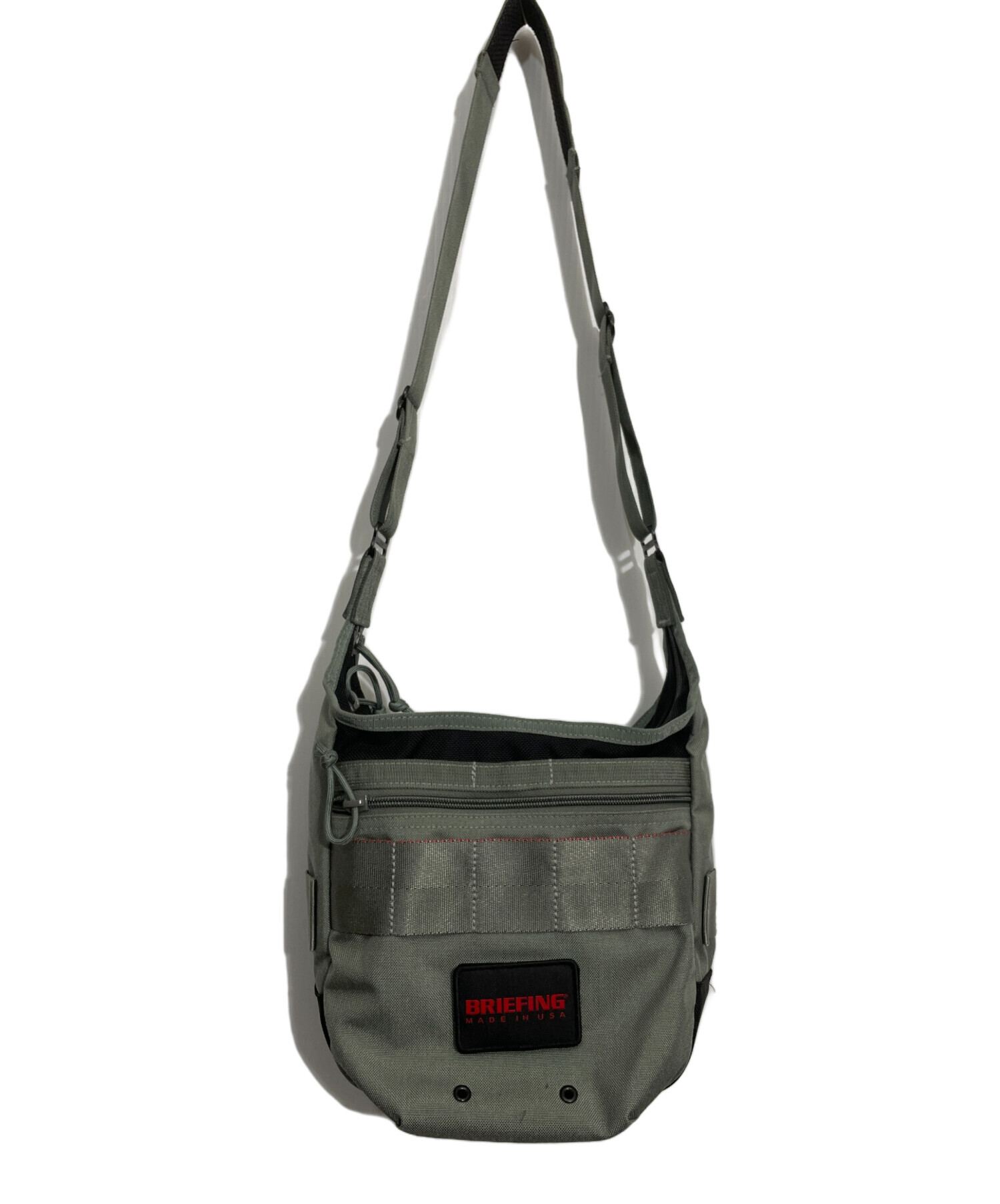 BRIEFING ショルダーバッグ グレー 中古・古着通販】BRIEFING (ブリーフィング) ショルダーバッグ グレー