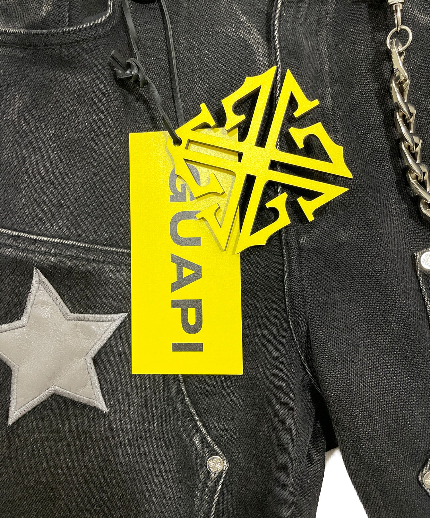 中古・古着通販】GUAPI (グアピ) デニムパンツ ブラック サイズ:30