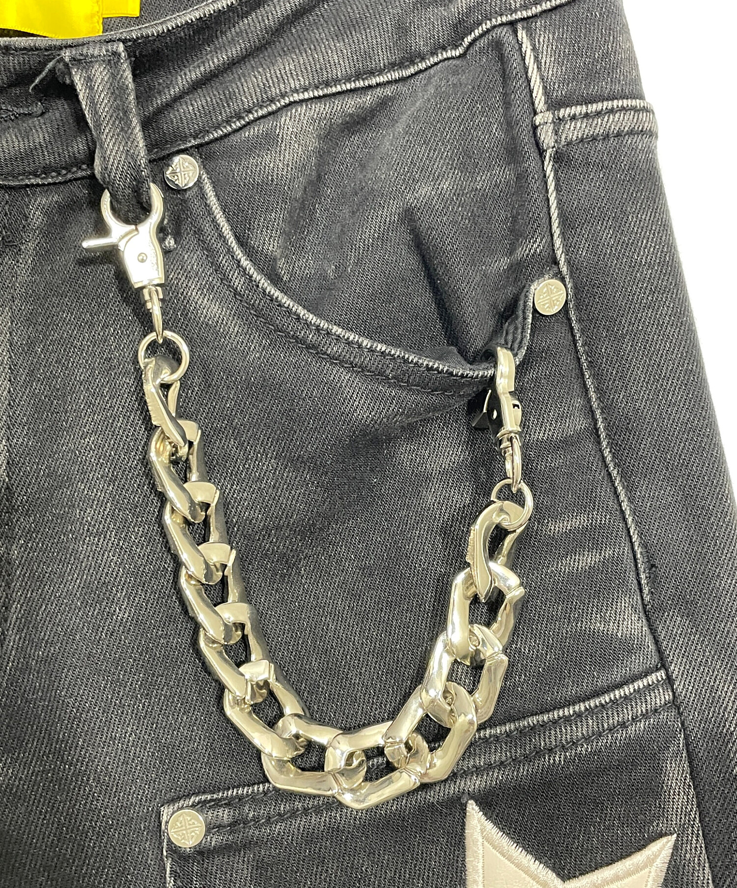 中古・古着通販】GUAPI (グアピ) デニムパンツ ブラック サイズ:30
