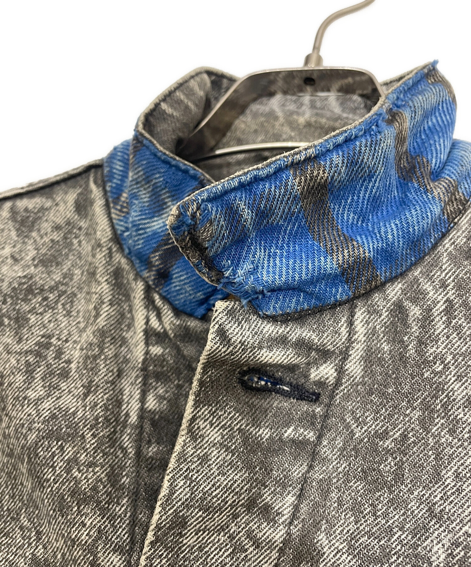 中古・古着通販】LEVI'S (リーバイス) 裏ネルデニムジャケット グレー