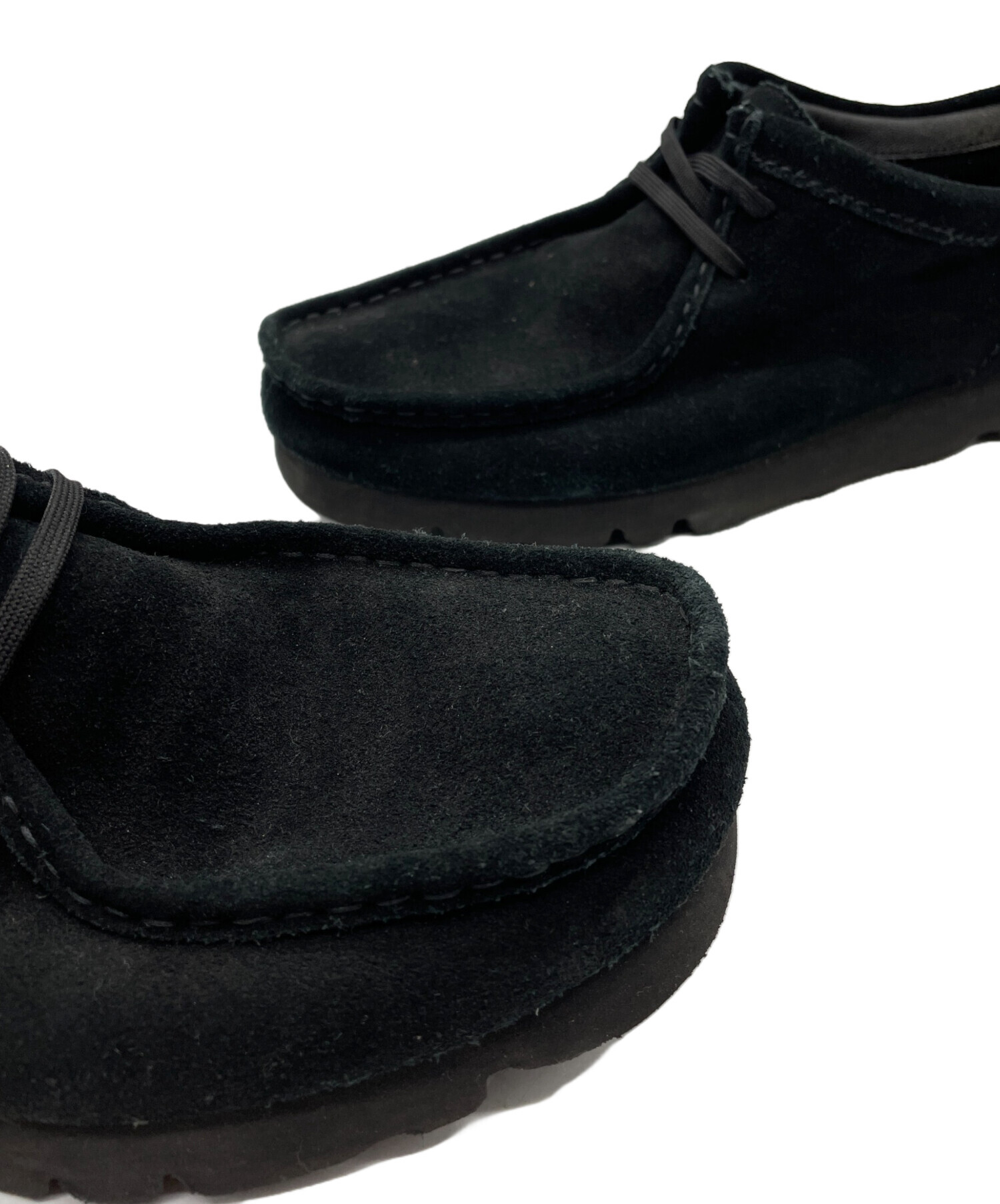 中古・古着通販】CLARKS (クラークス) ワラビーシューズ ブラック