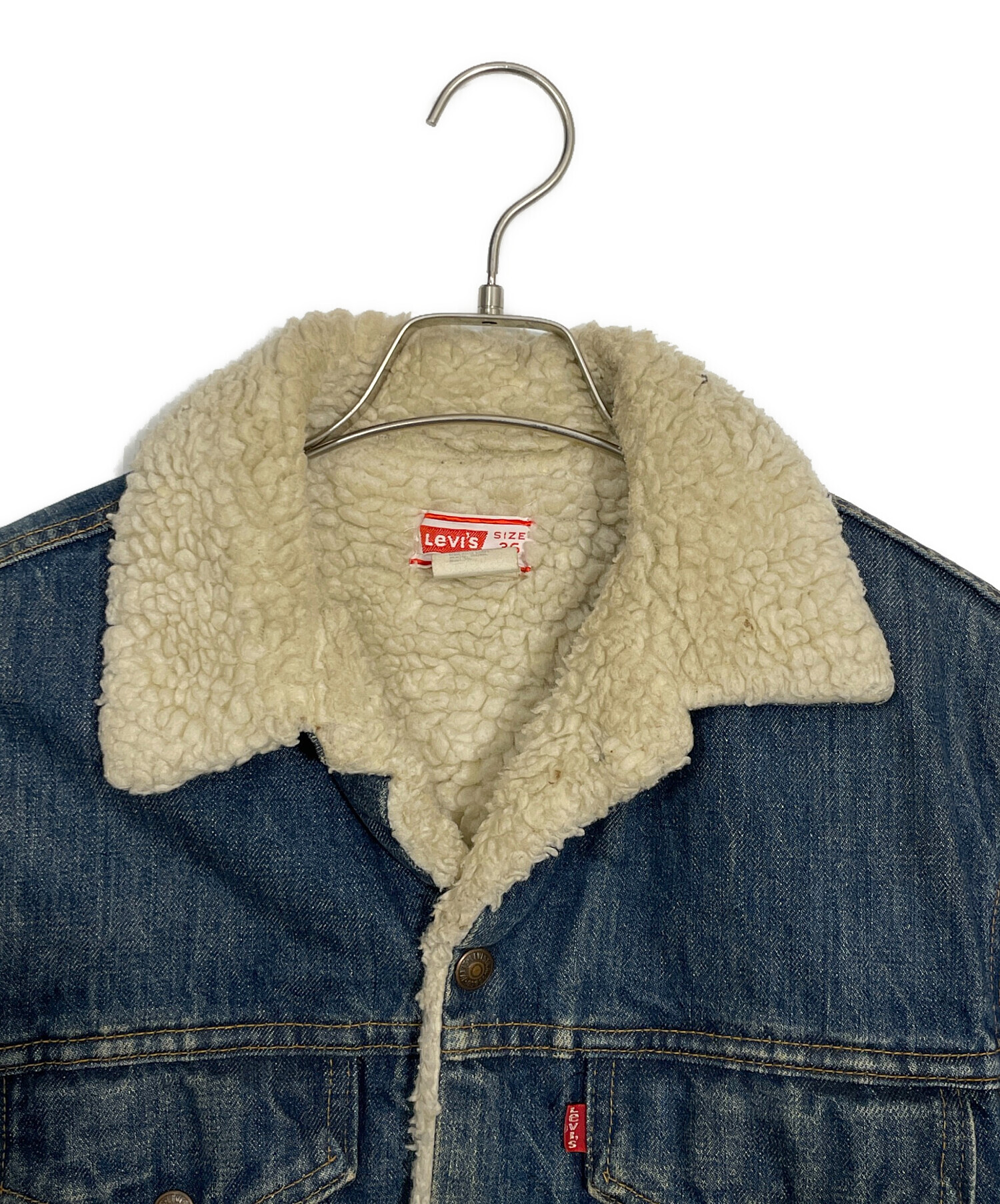 中古・古着通販】LEVI'S (リーバイス) 裏ボアデニムジャケット ブルー
