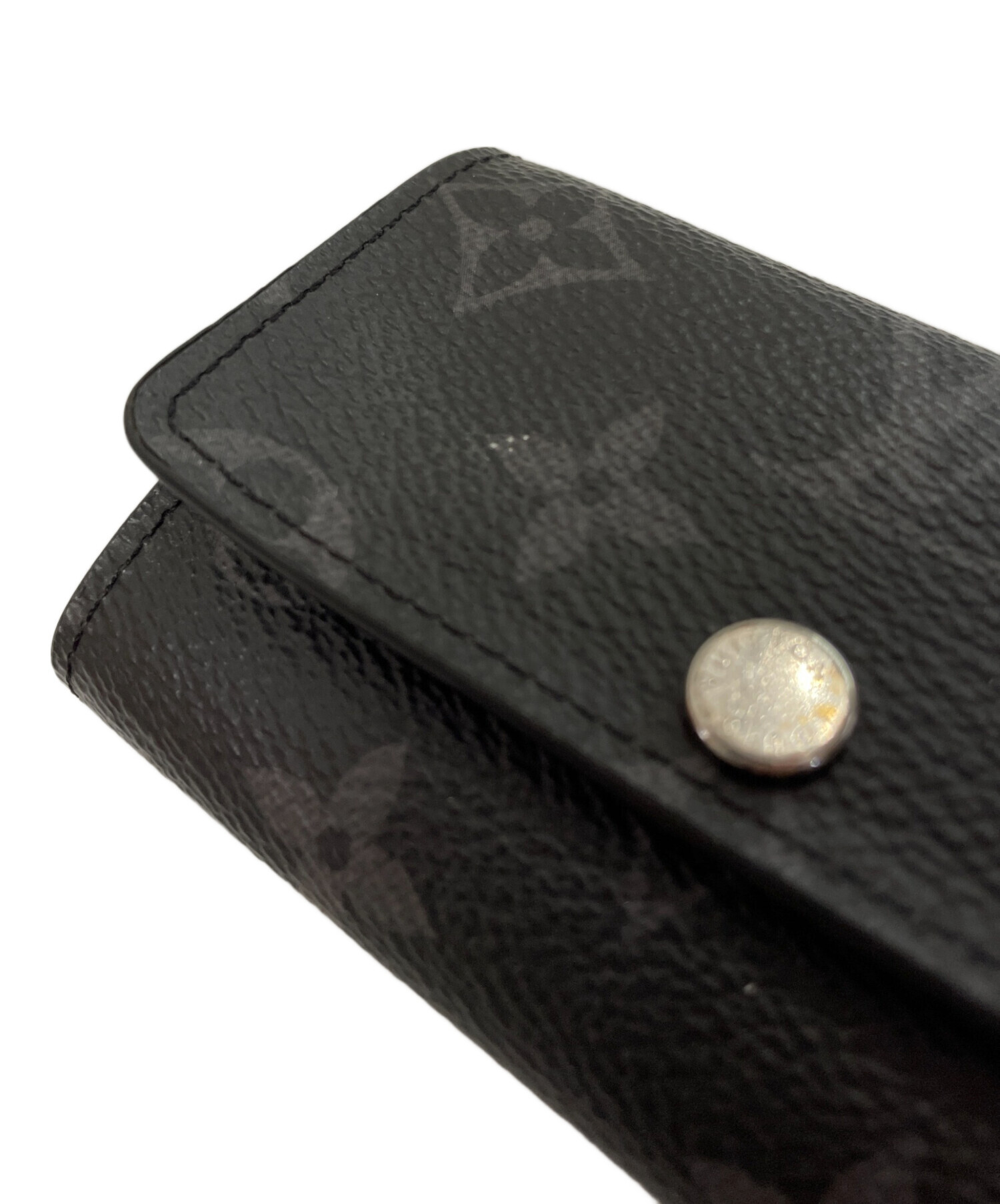 Louis Vuitton ブラックキーケース 中古・古着通販】LOUIS VUITTON (ルイ ヴィトン) キーケース ブラック