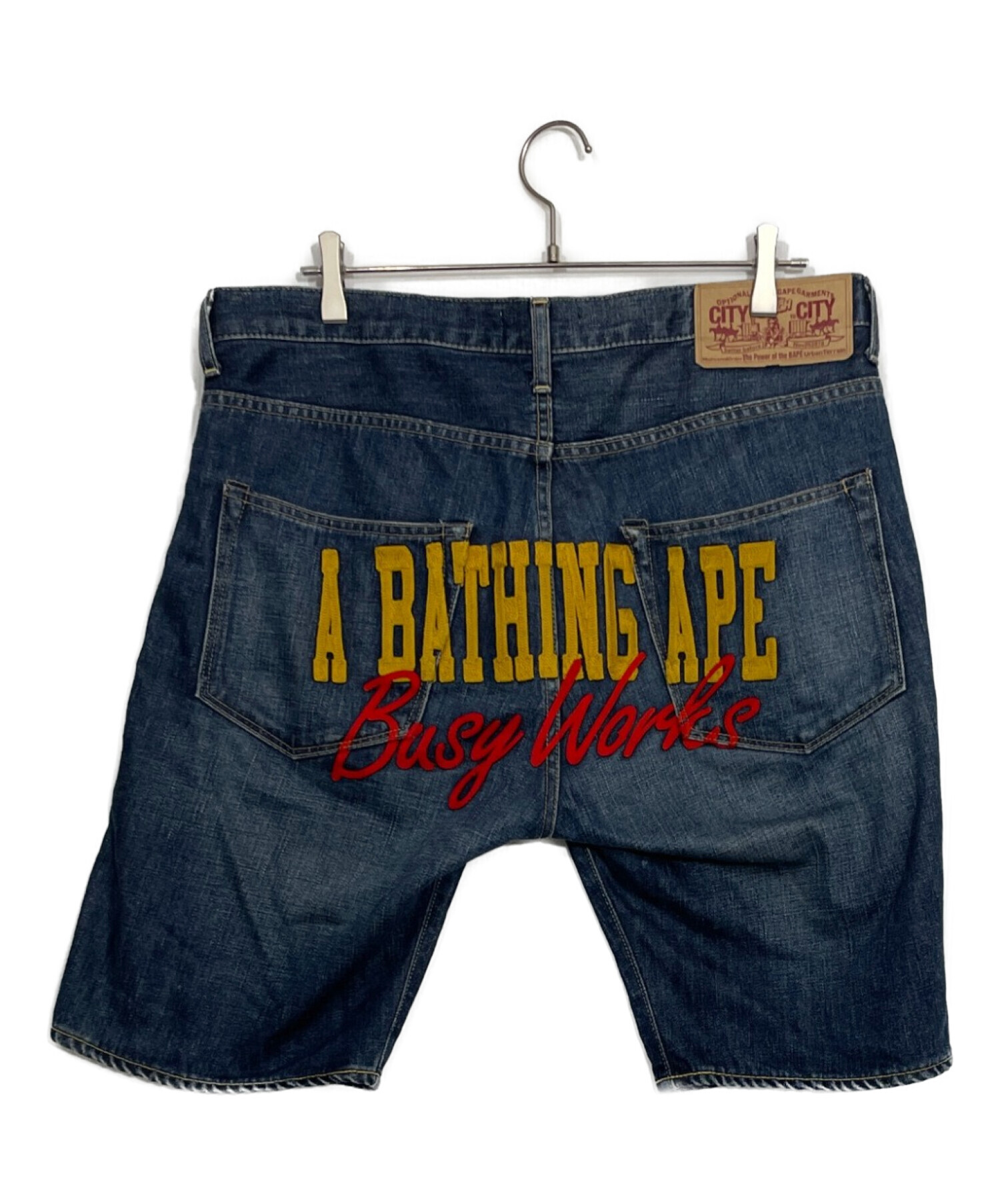 A BATHING APE ジーンズ ハーフパンツ 中古・古着通販】A BATHING APE (アベイシングエイプ) デニムハーフ