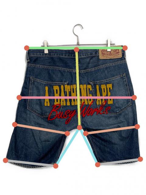 中古・古着通販】A BATHING APE (アベイシングエイプ) デニムハーフ