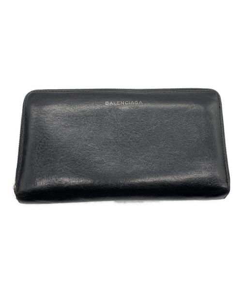 中古・古着通販】BALENCIAGA (バレンシアガ) 長財布 ブラック