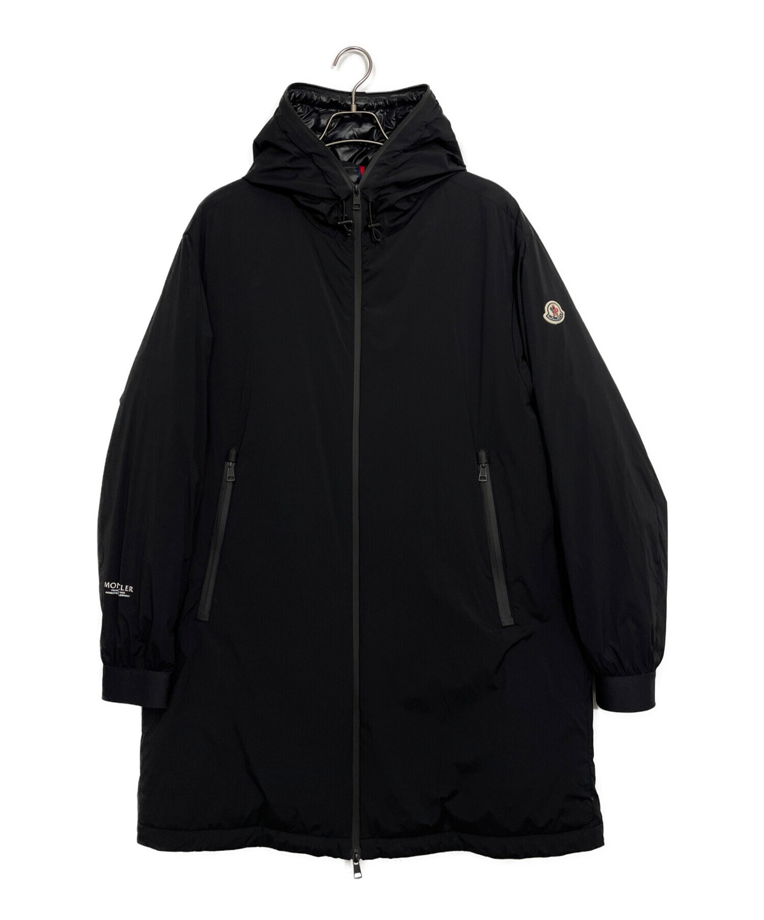 モンクレール　ナイロン　コート 中古・古着通販】MONCLER (モンクレール) ナイロンジャケット ブラック