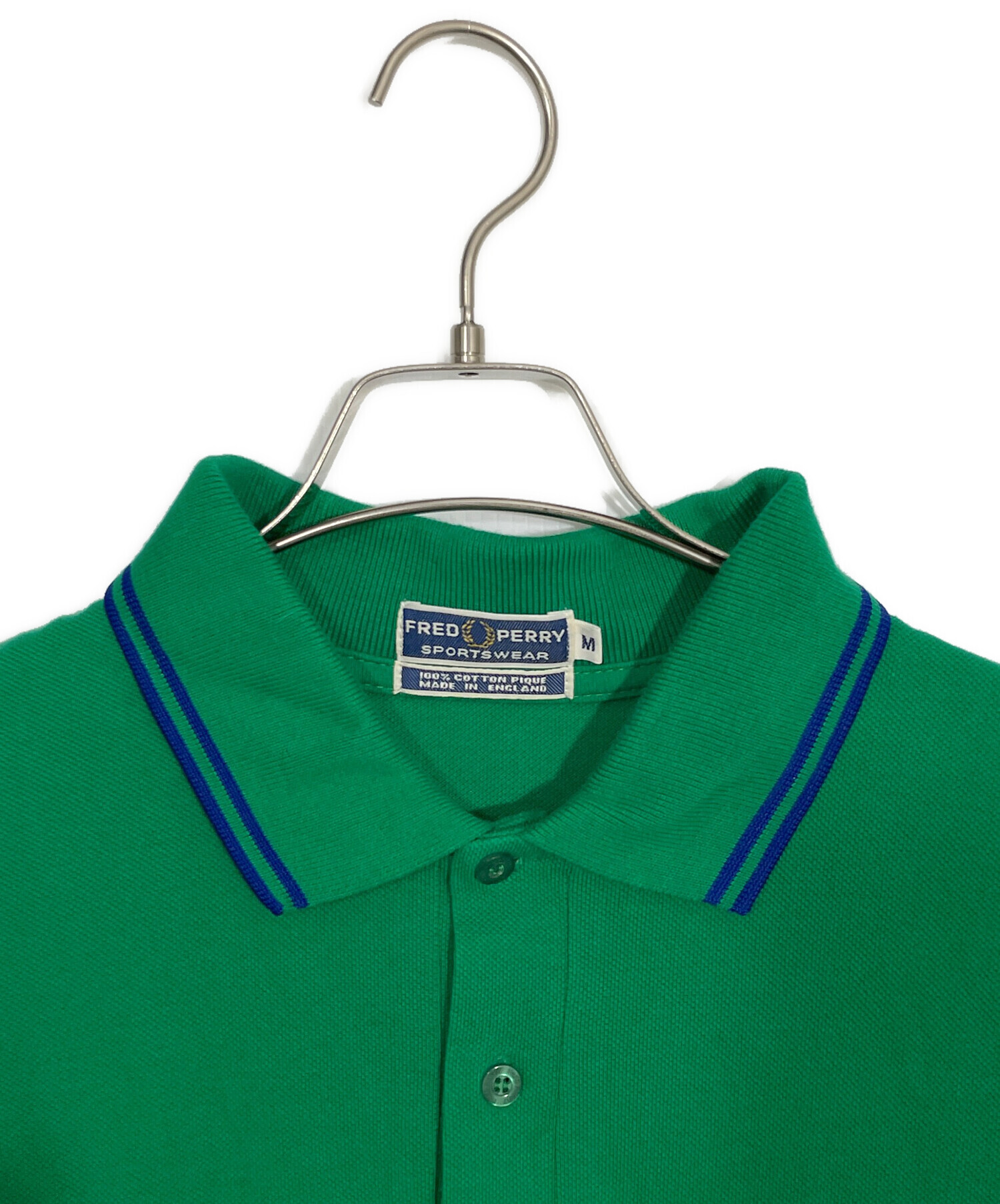 【未使用】　FRED PERRY　フレッドペリー　ポロシャツ　グリーン　英国製 中古・古着通販】FRED PERRY (フレッドペリー) ポロシャツ グリーン