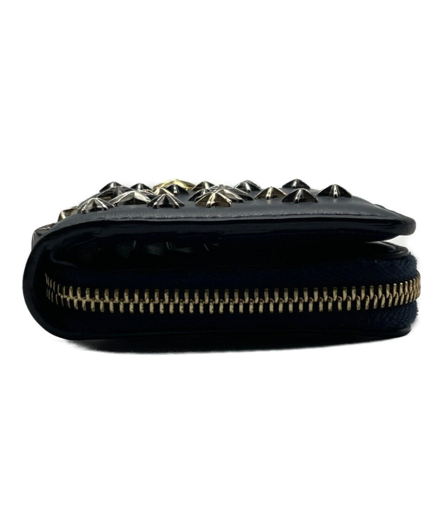 中古・古着通販】JIMMY CHOO (ジミーチュウ) 2つ折り財布 ネイビー