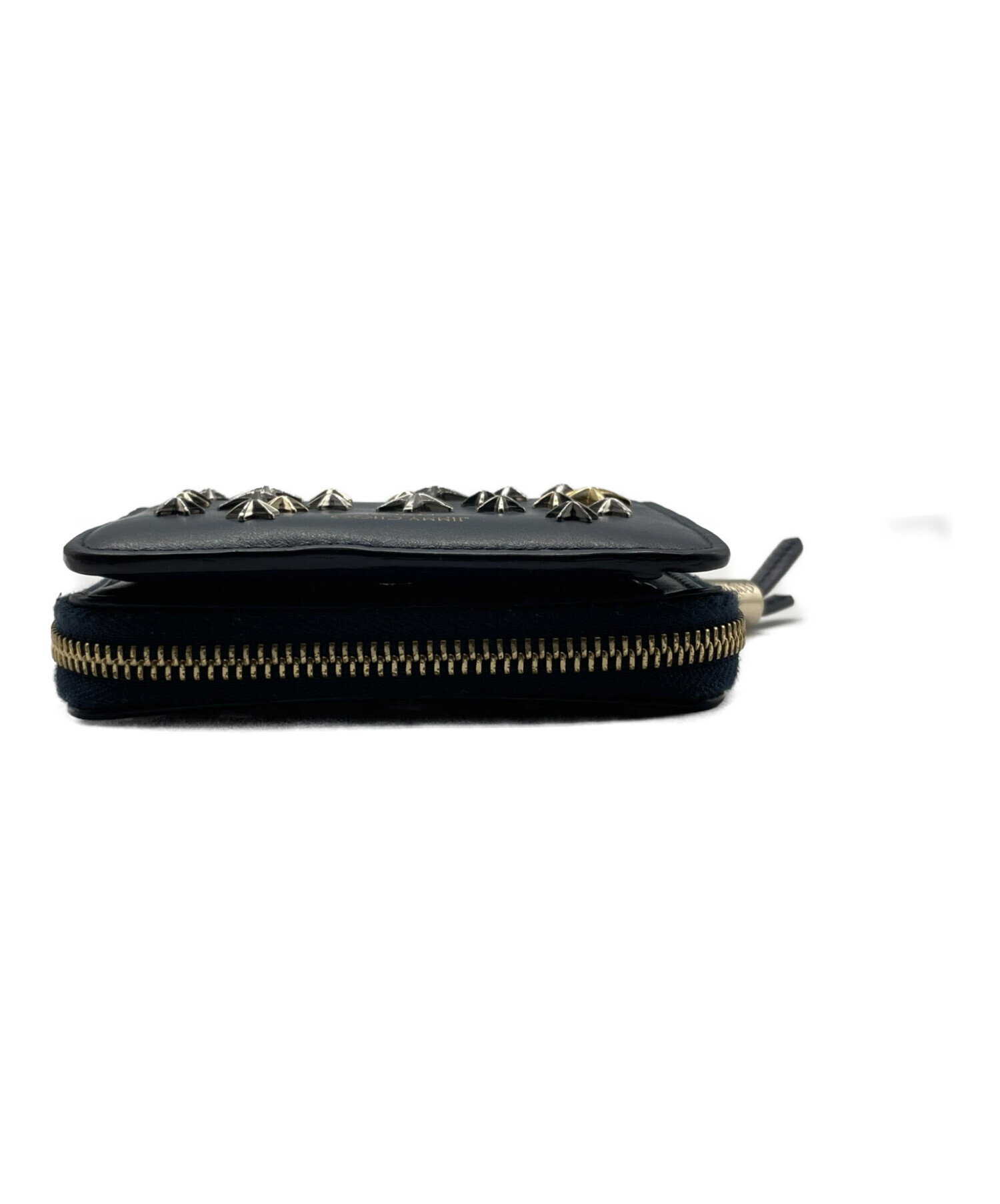 中古・古着通販】JIMMY CHOO (ジミーチュウ) 2つ折り財布 ネイビー