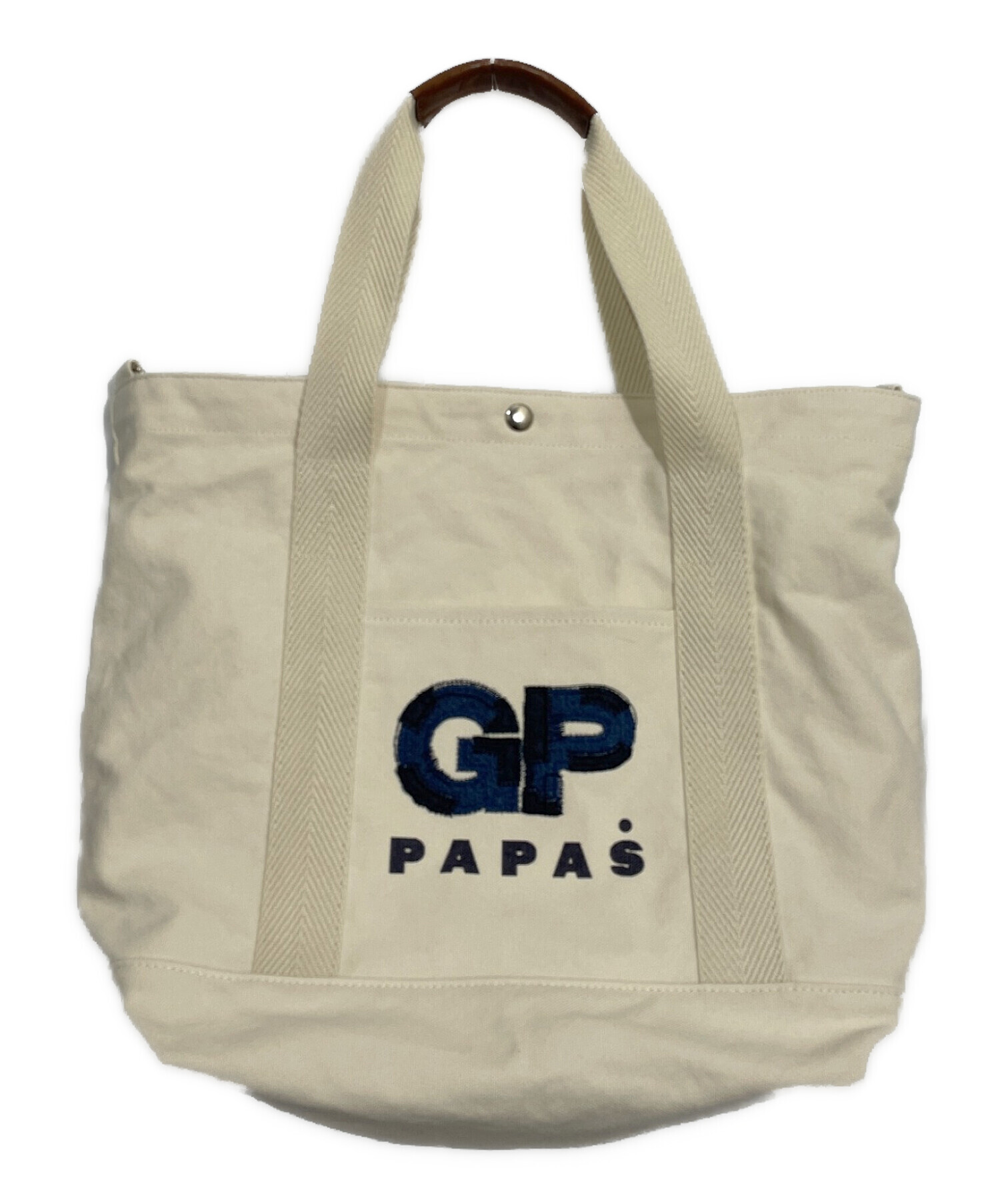 中古・古着通販】PAPAS (パパス) トートバッグ アイボリー｜ブランド
