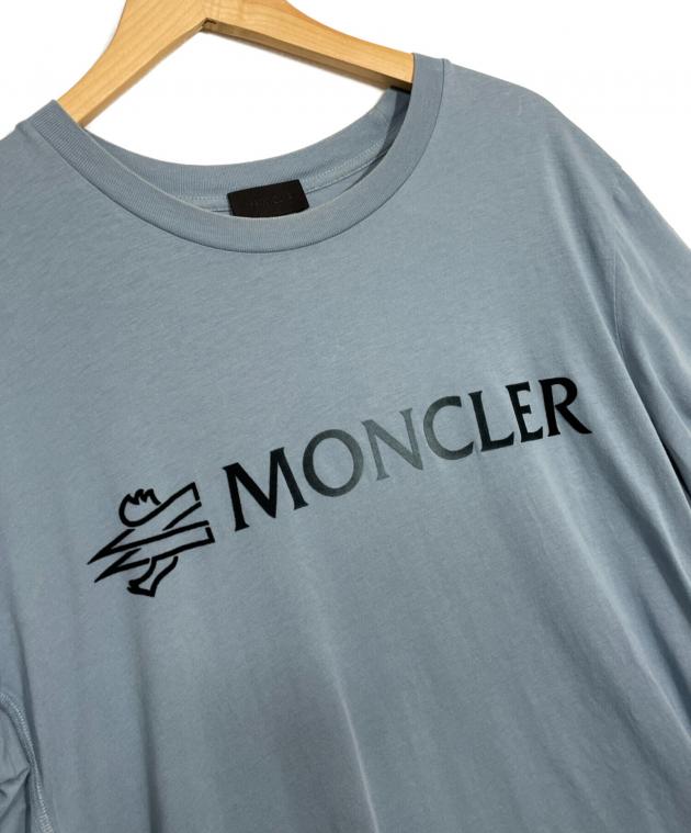 中古・古着通販】MONCLER (モンクレール) 半袖Tシャツ スカイブルー