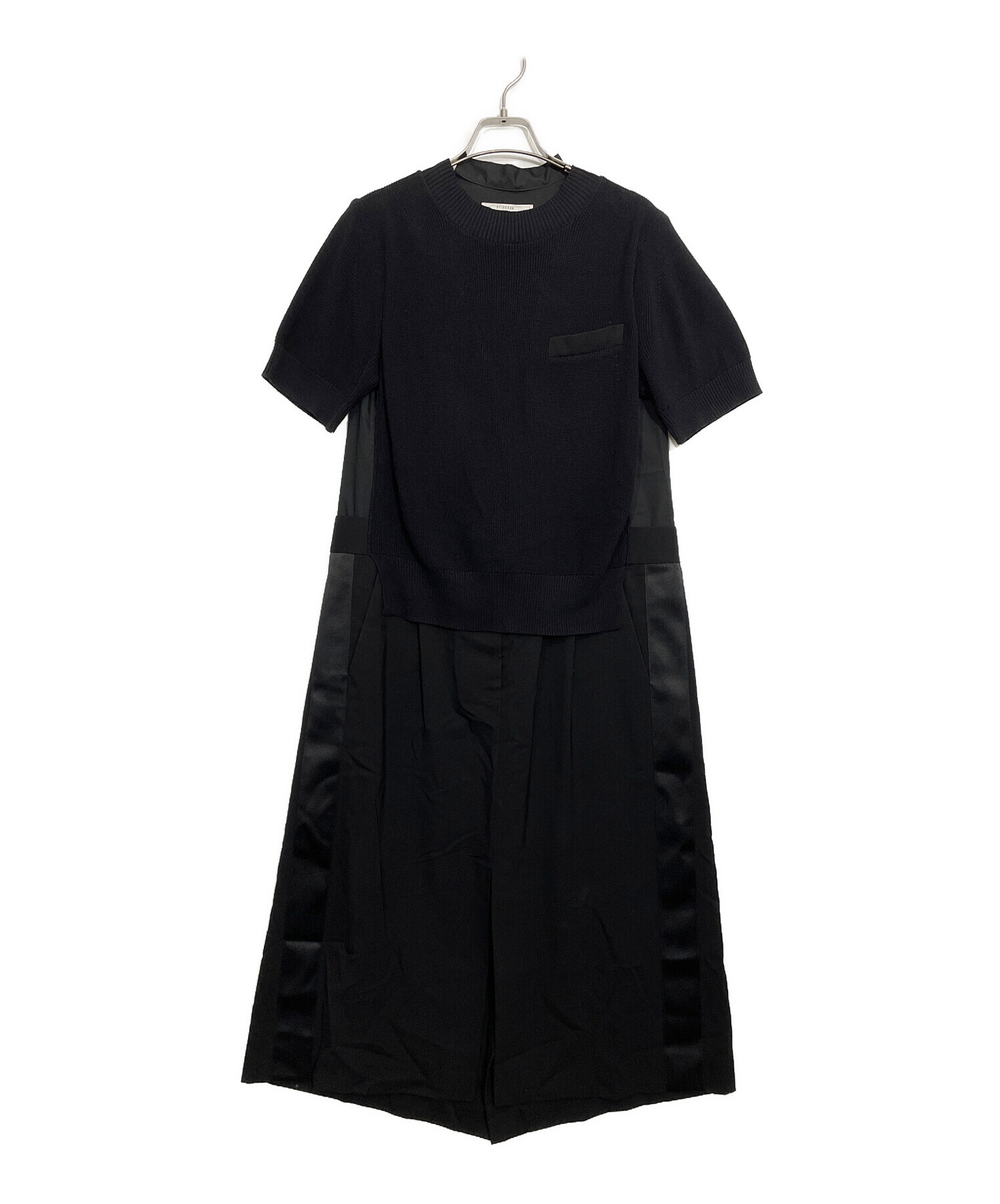 中古・古着通販】sacai (サカイ) ニットドッキングワンピース サイズ:2