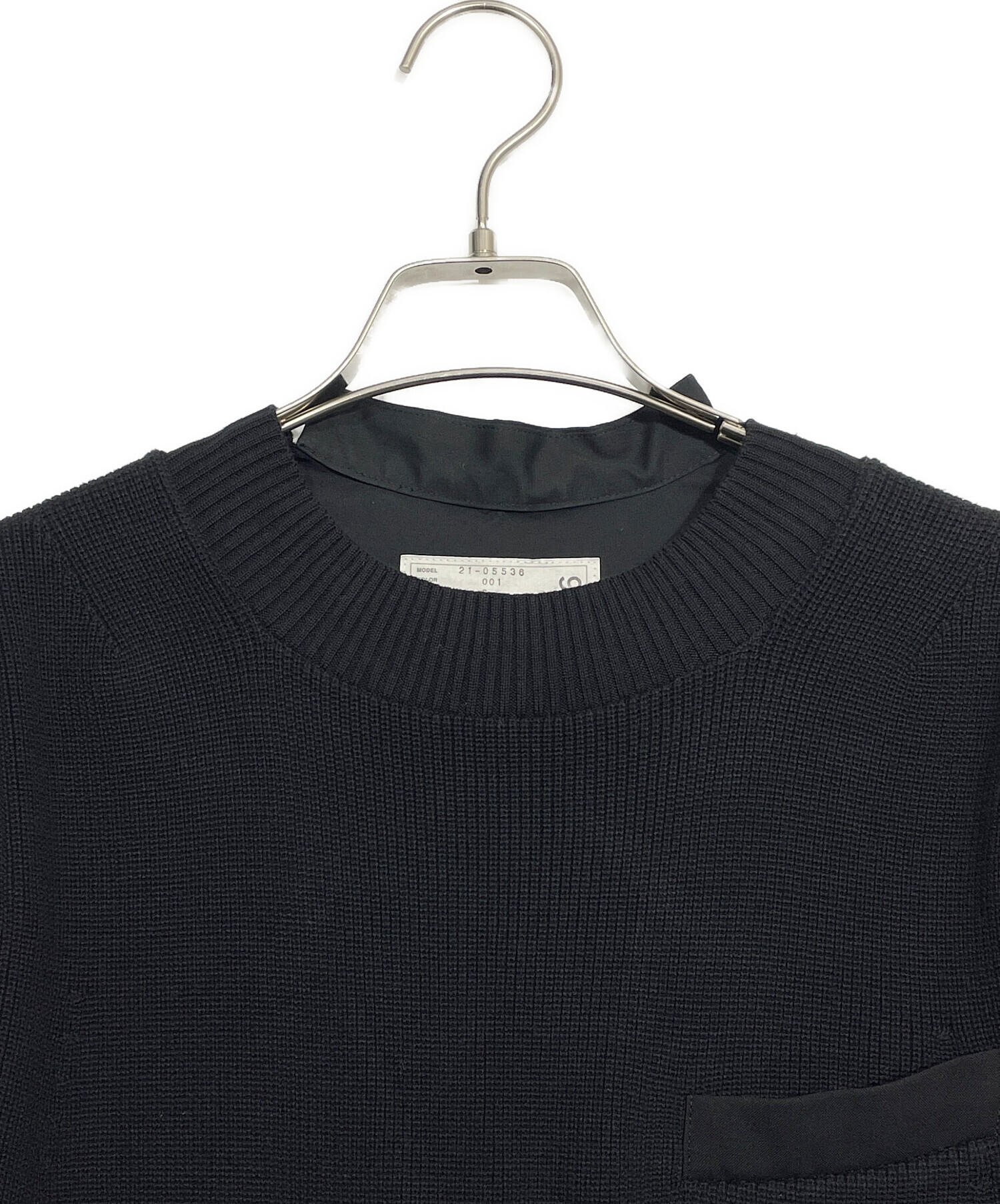 中古・古着通販】sacai (サカイ) ニットドッキングワンピース サイズ:2