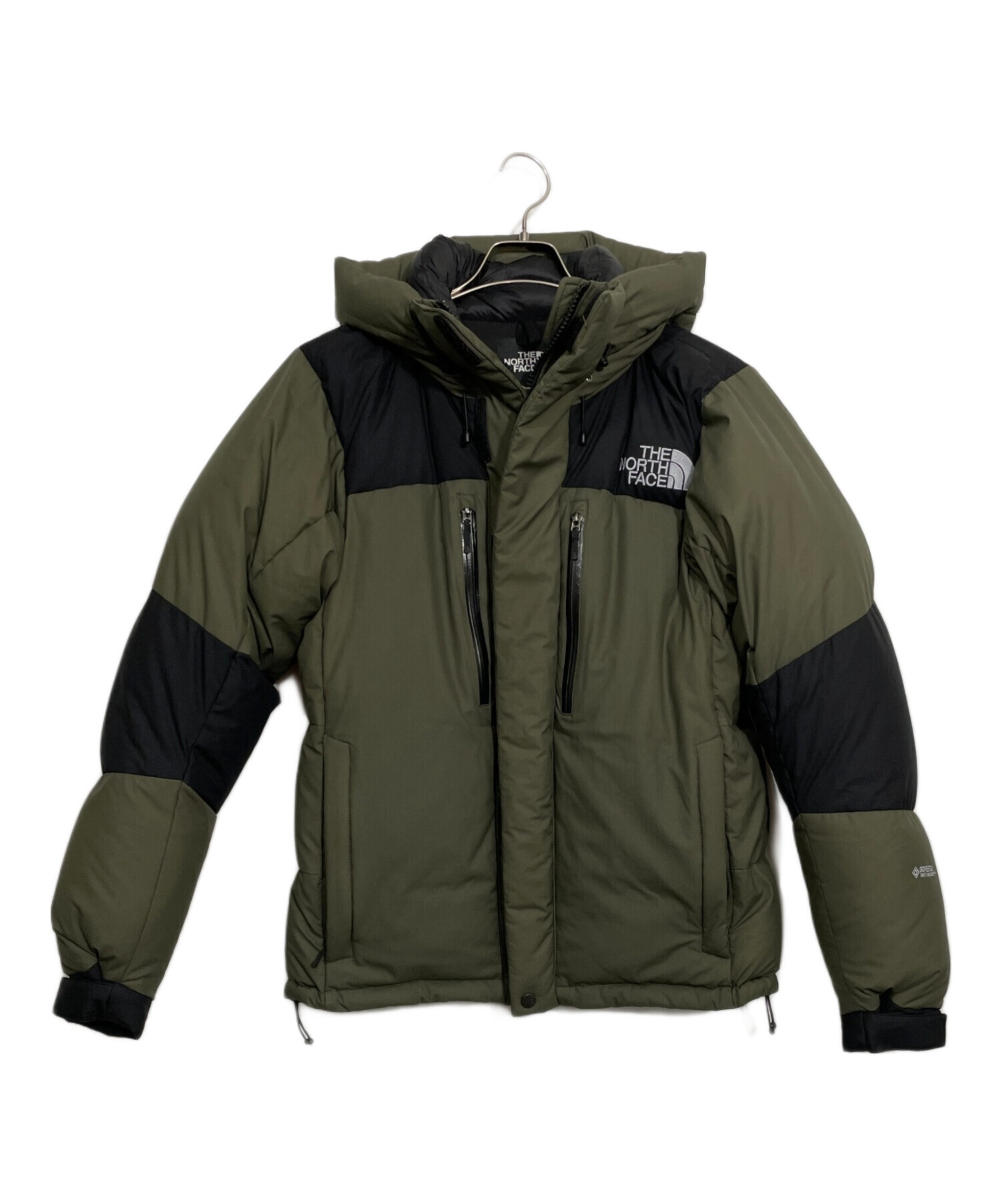 THE NORTH FACE ダウンジャケット オリーブ×ブラック 中古・古着通販】THE NORTH FACE (ザ ノース フェイス) ダウン