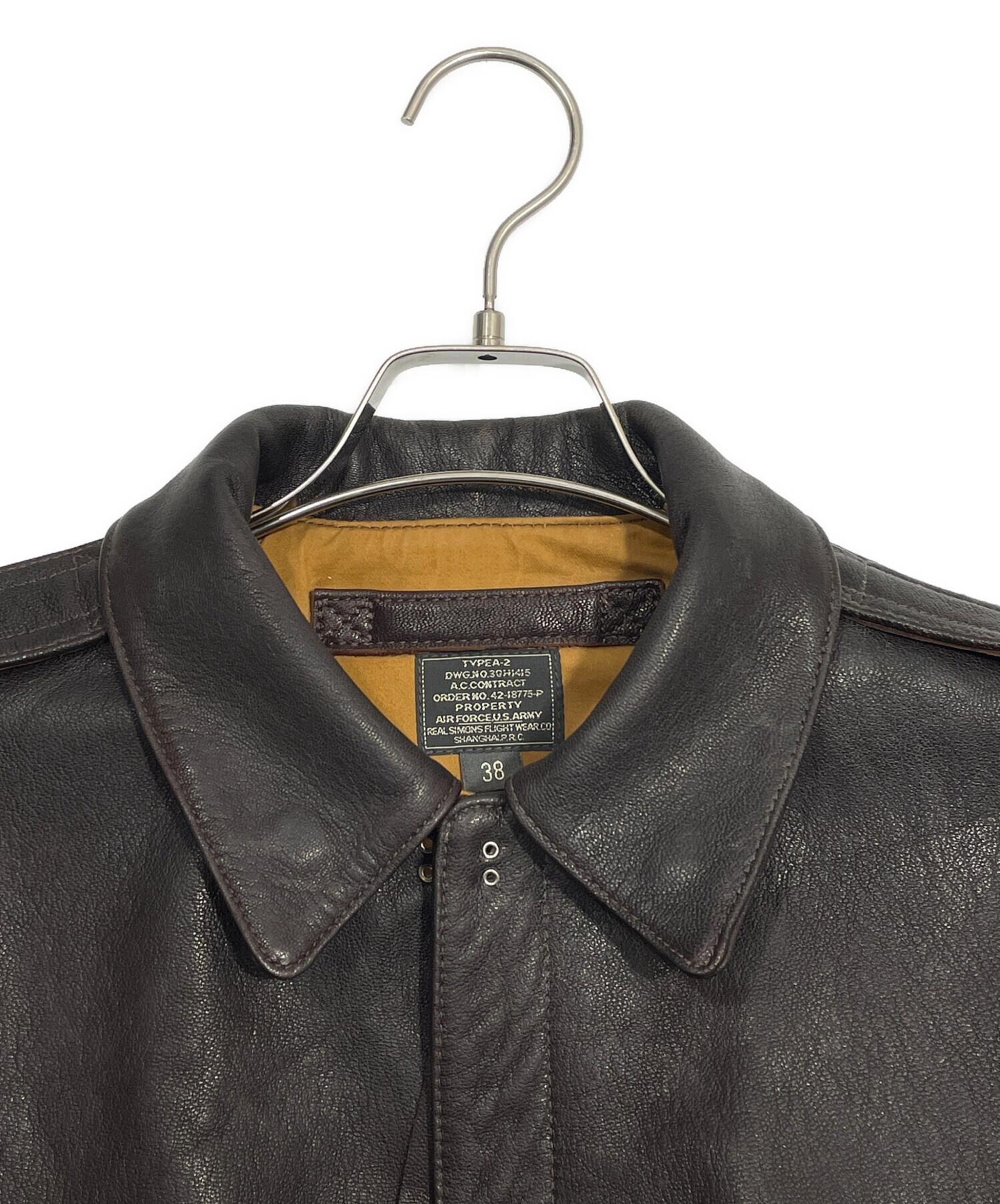 中古・古着通販】REAL SIMONS (リアル・シモンズ) レザージャケット