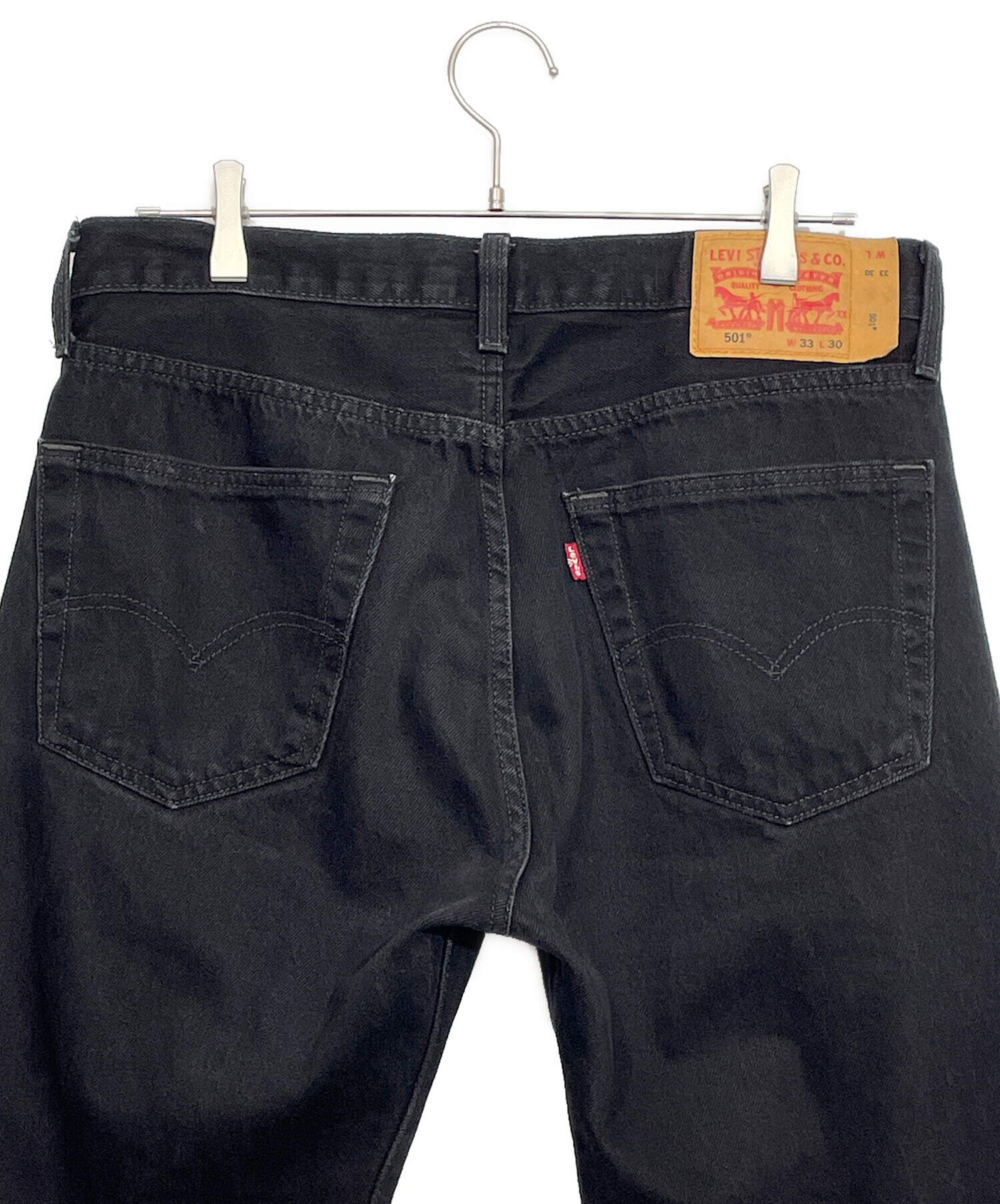 中古・古着通販】LEVI'S (リーバイス) ブラックデニム ブラック サイズ