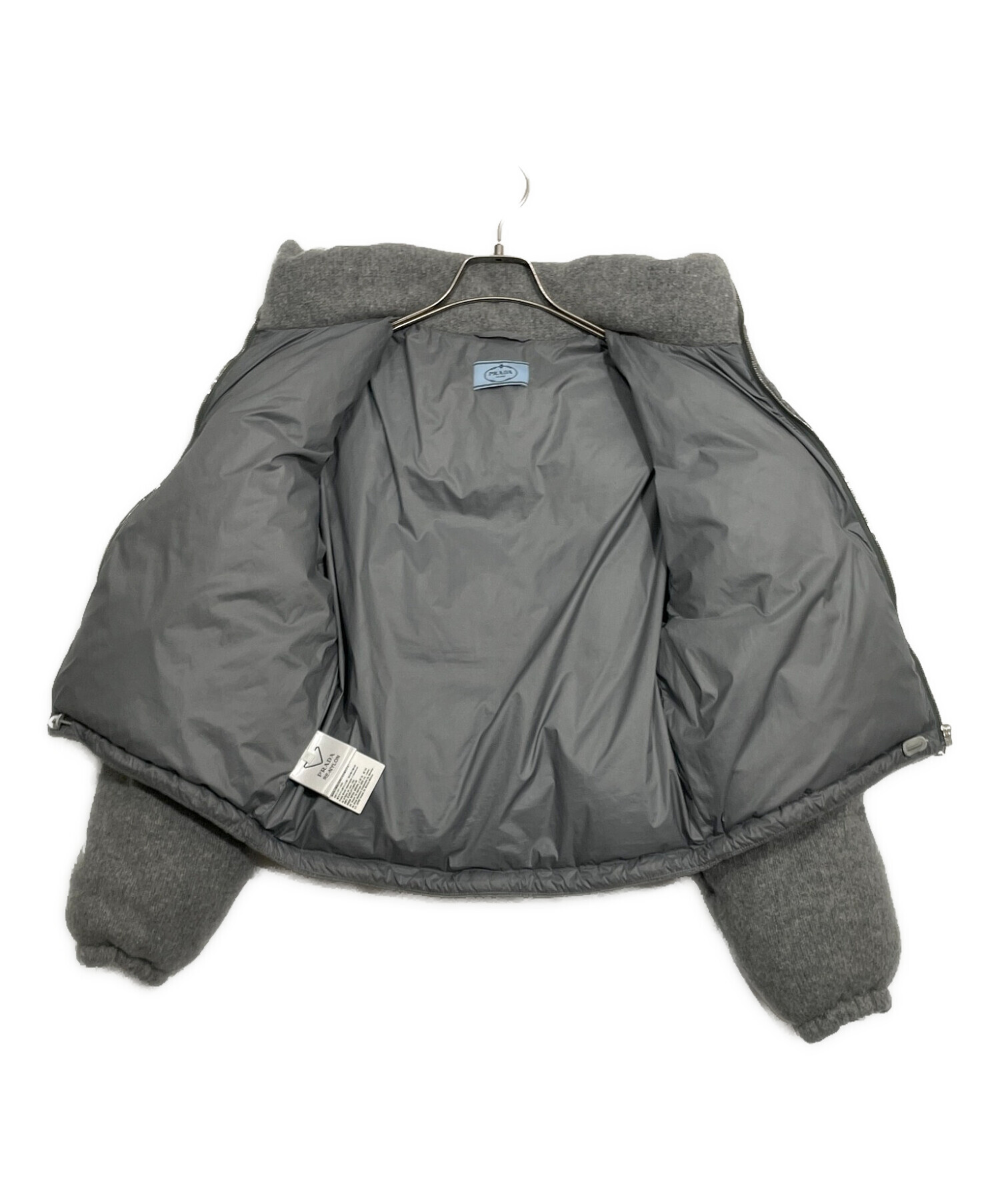 PRADA ダウンジャケット プラダ 希少サイズ54　ハーフ丈 中古・古着通販】PRADA (プラダ) ダウンジャケット サイズ:38