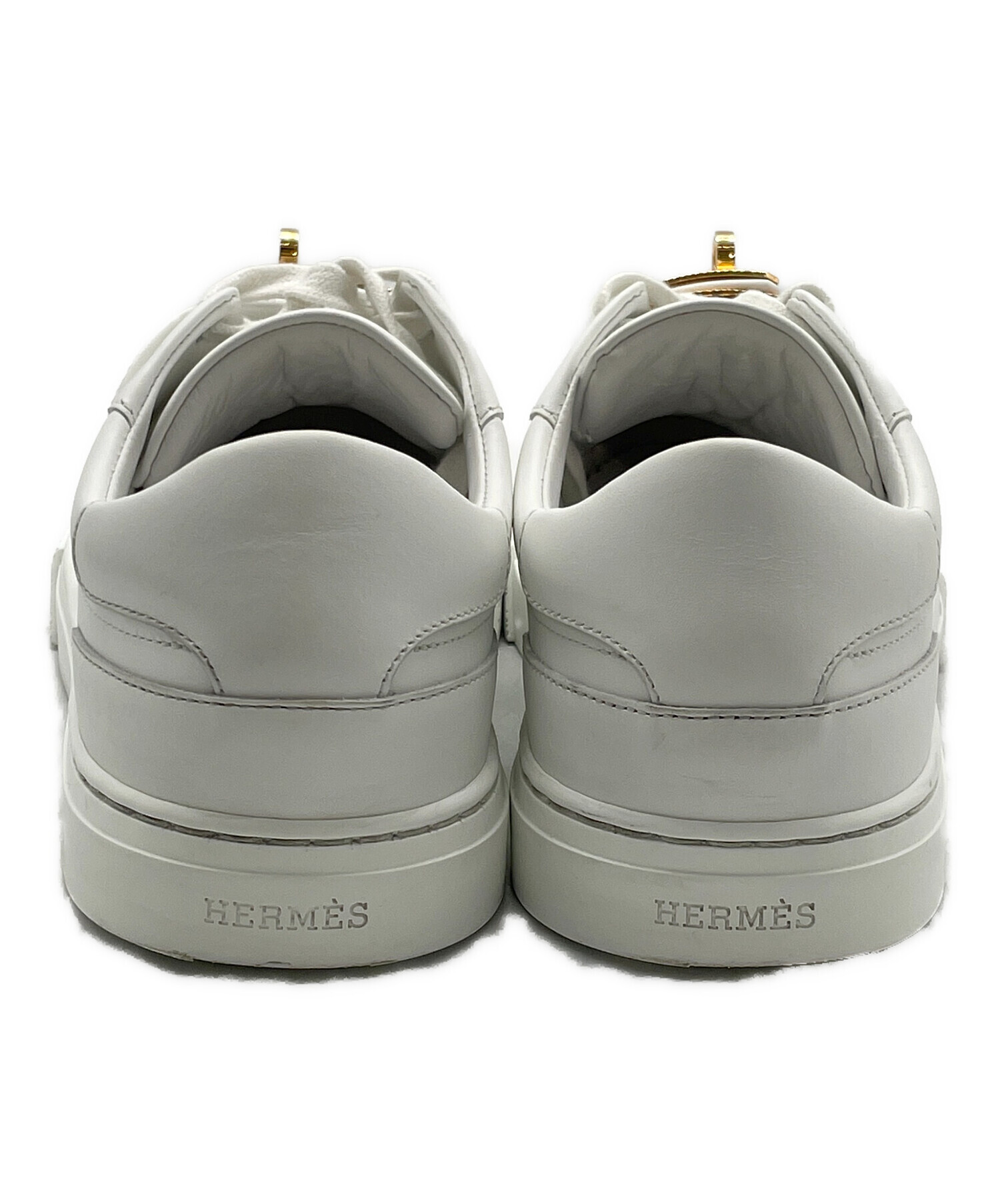 中古・古着通販】HERMES (エルメス) スニーカー ホワイト サイズ:38