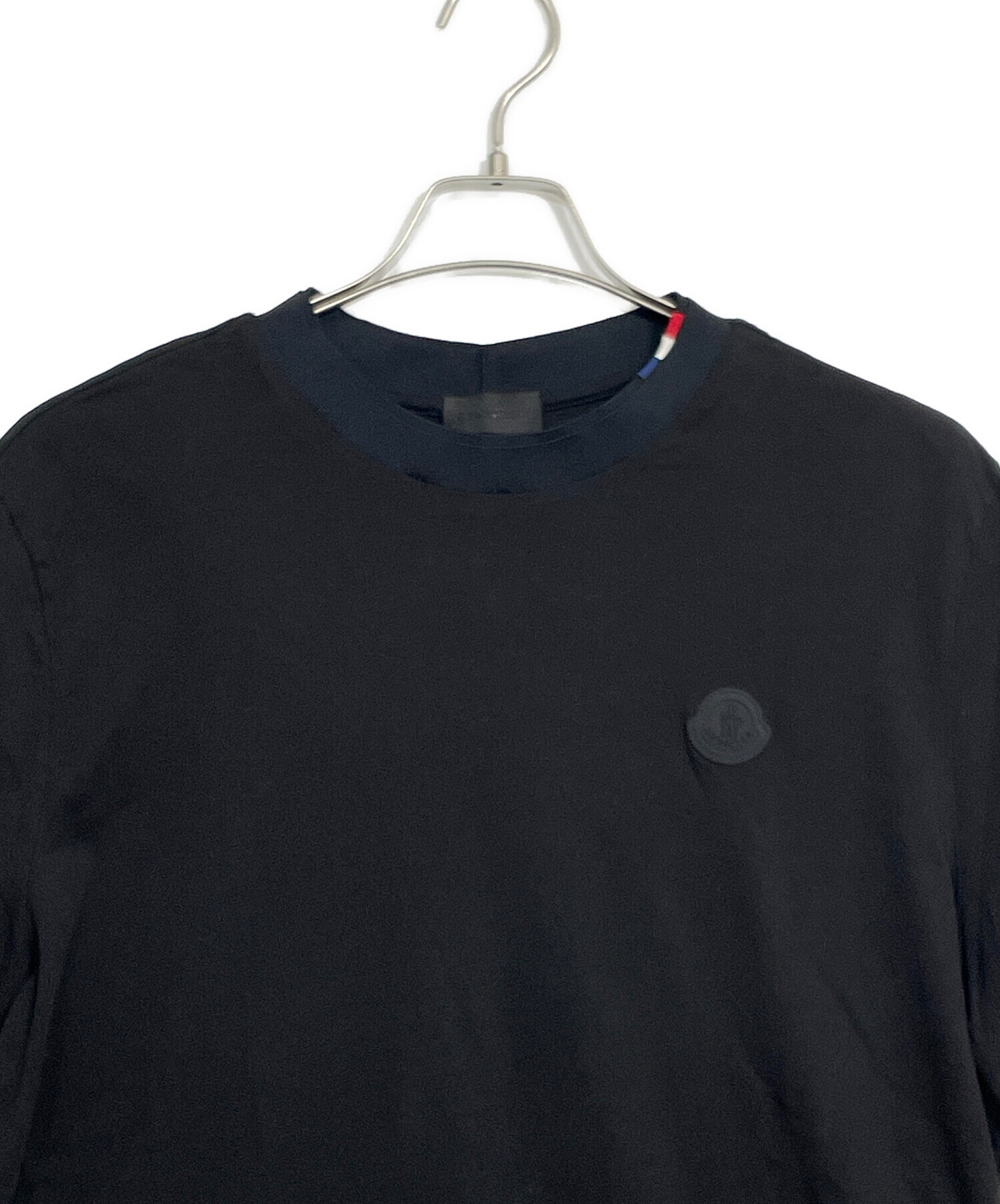 中古・古着通販】MONCLER (モンクレール) Tシャツ ブラック サイズ:L