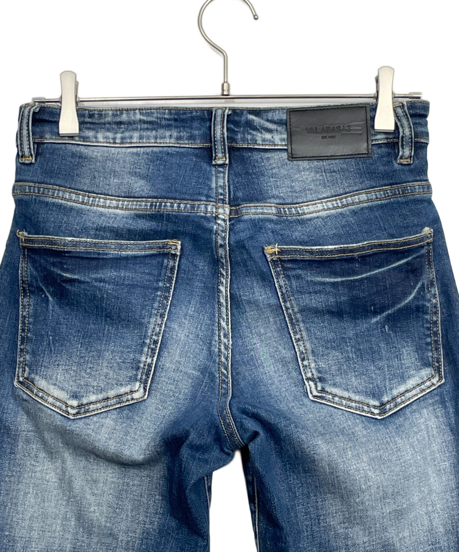 中古・古着通販】VALABASAS (バラバサス) フレアデニムパンツ ブルー