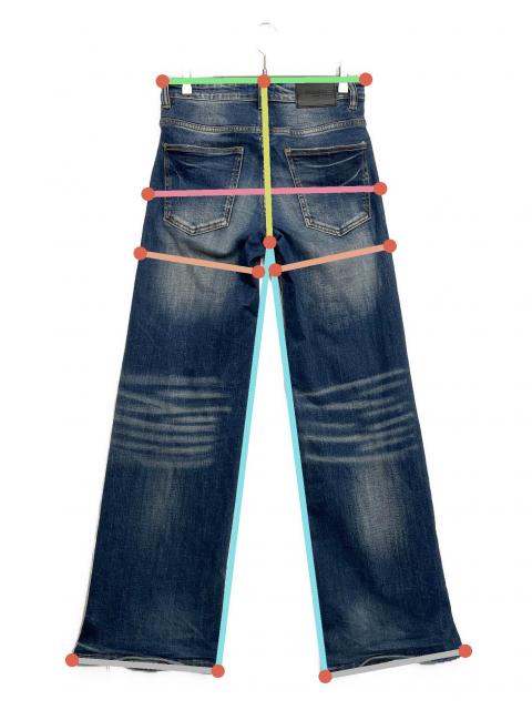 中古・古着通販】VALABASAS (バラバサス) フレアデニムパンツ ブルー