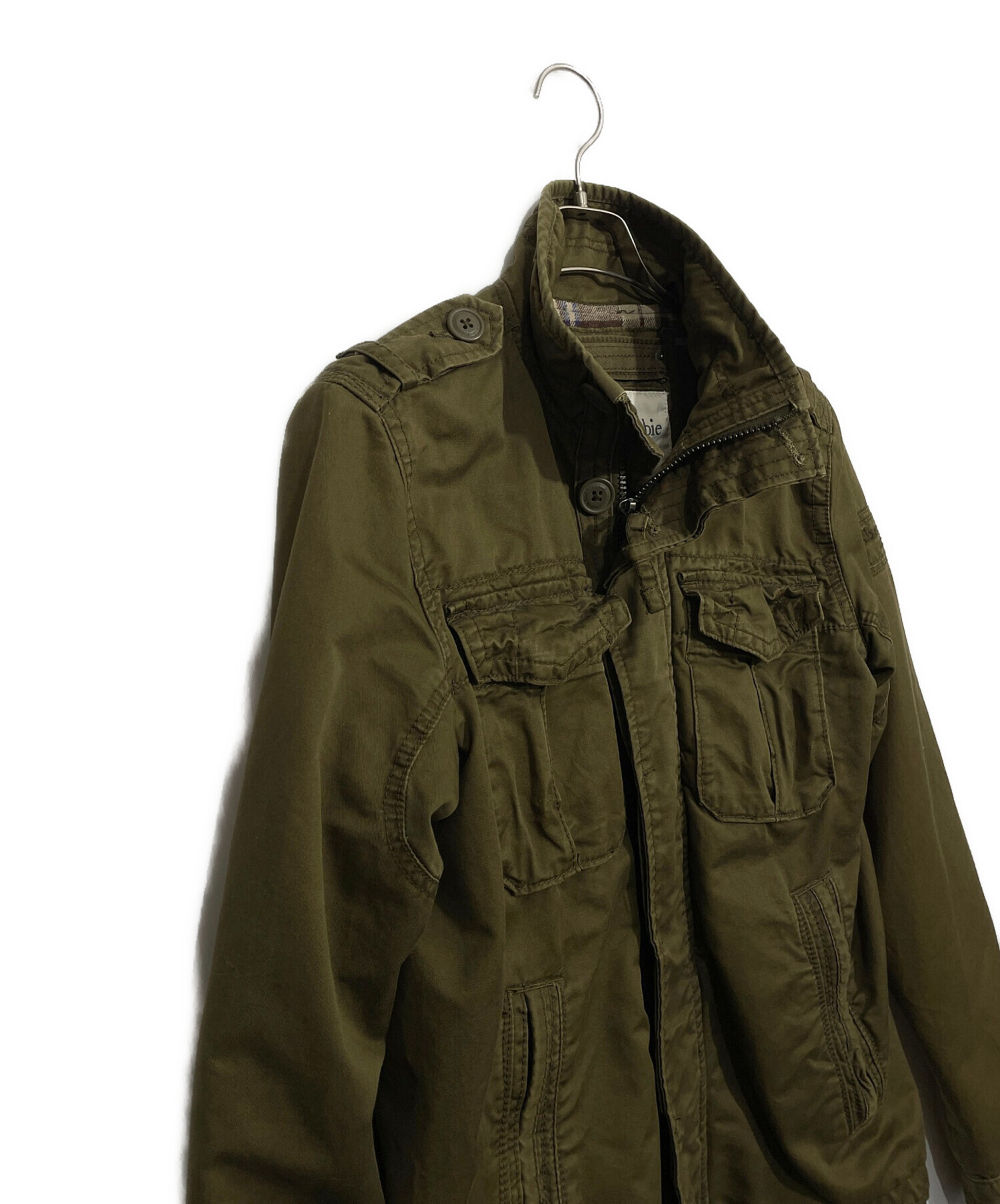 アバクロ、新品、限定品フード付きオリーブグリーンミリタリージャケット 中古・古着通販】Abercrombie & Fitch (アバクロンビー アンド